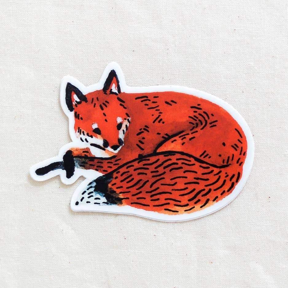 Red Fox Animal Vinyl Sticker