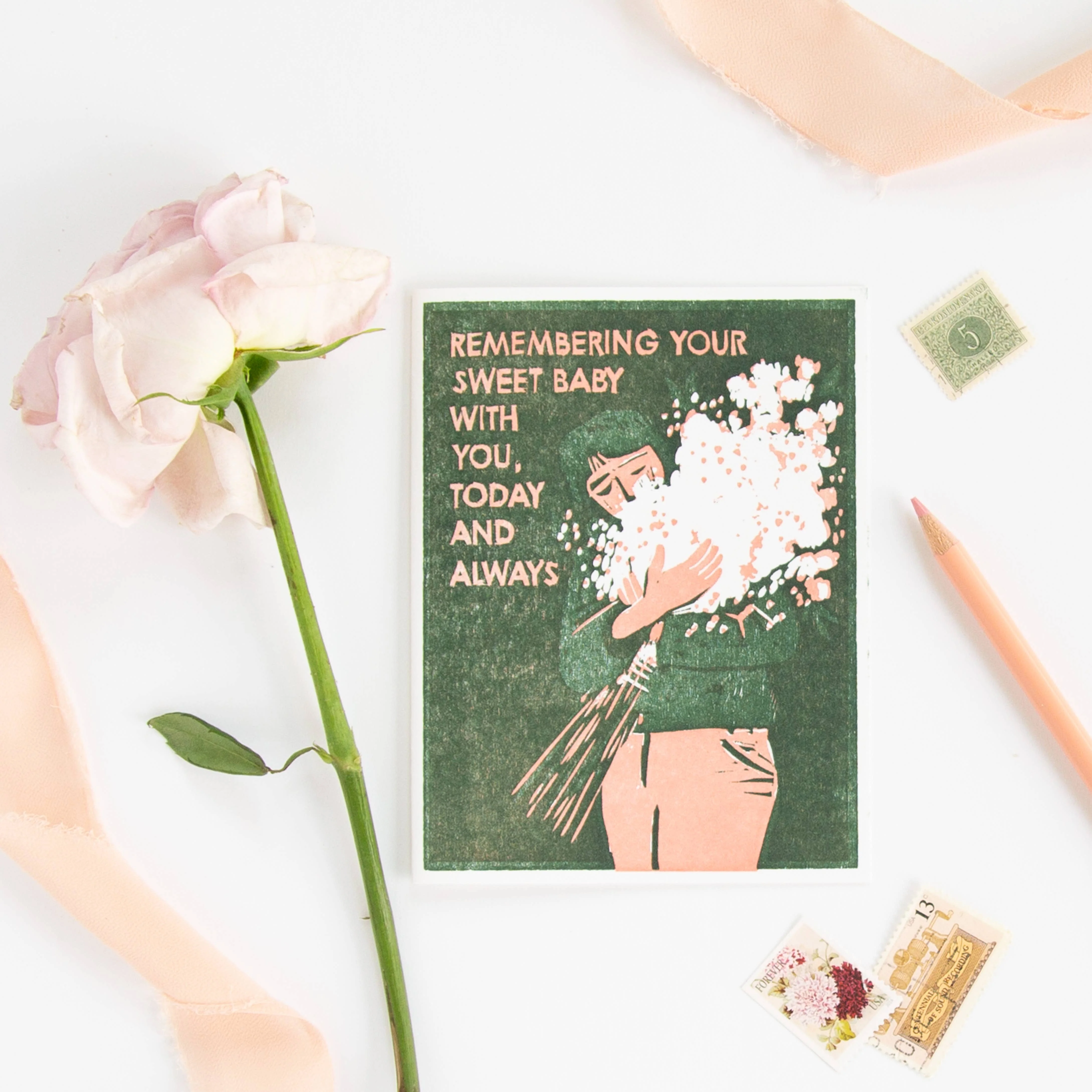 Sweet Baby Sympathy Card - Image 2