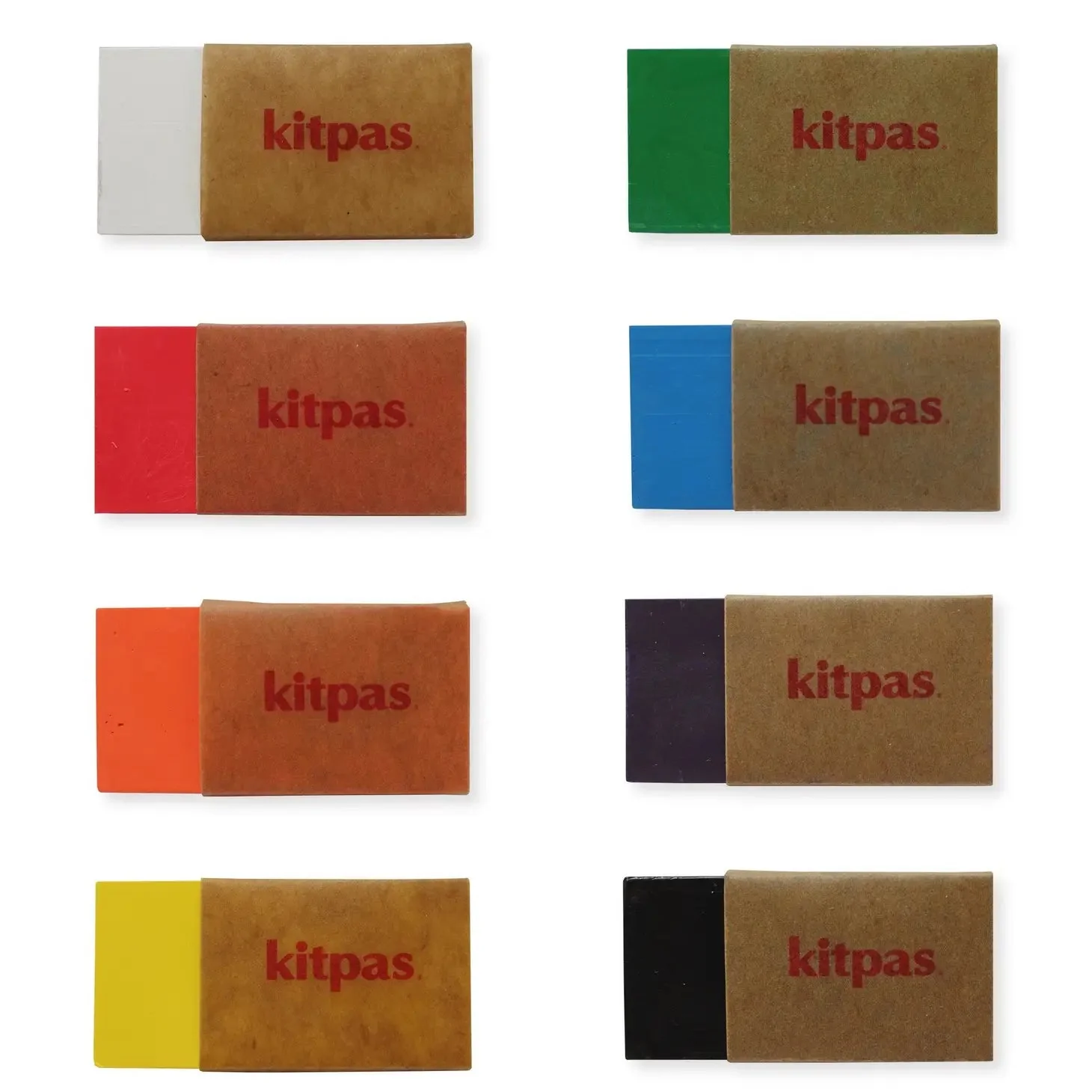 Kitpas Block Crayons 8 Color Set - Image 3