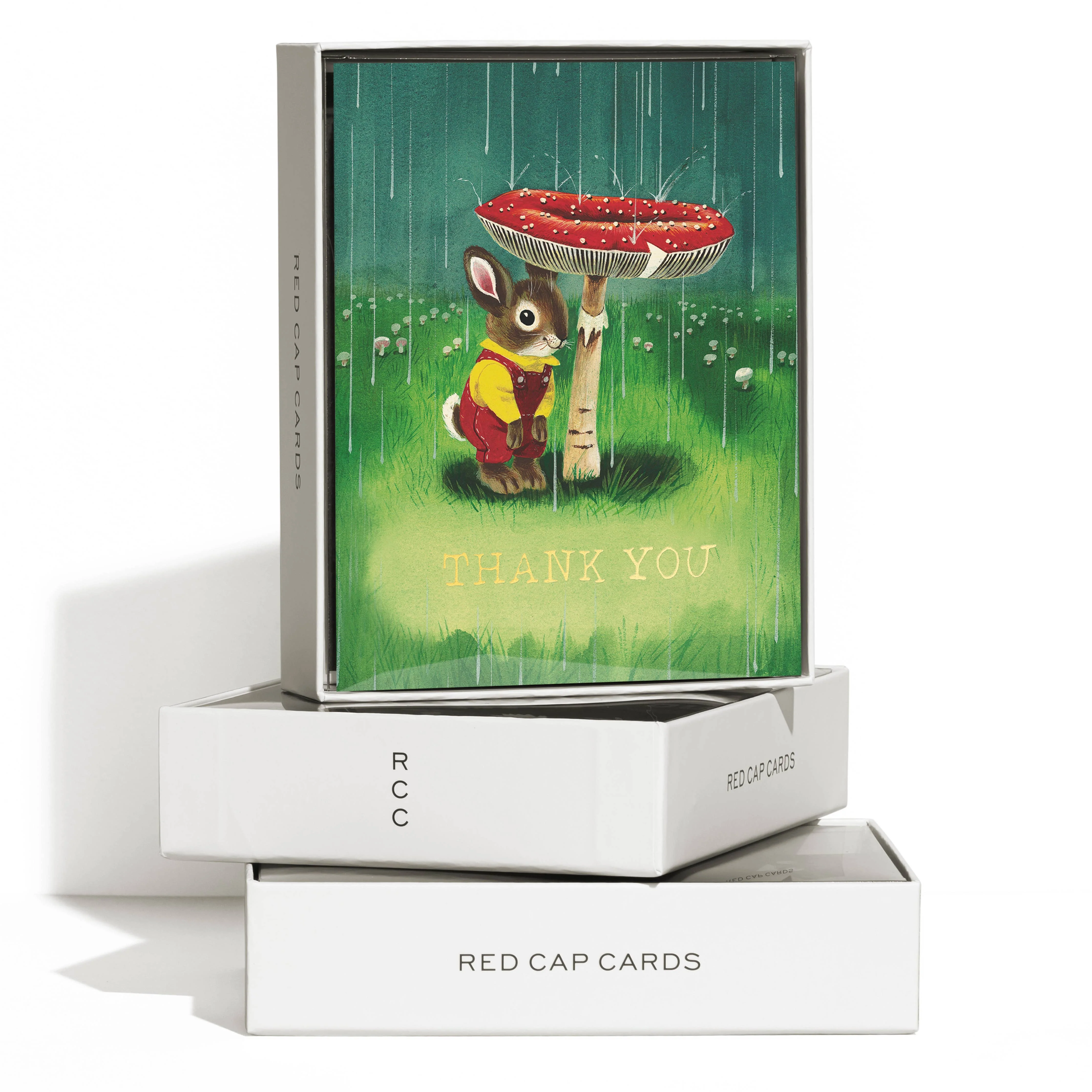 Bunny & Mushroom Thank You Card - Image 2