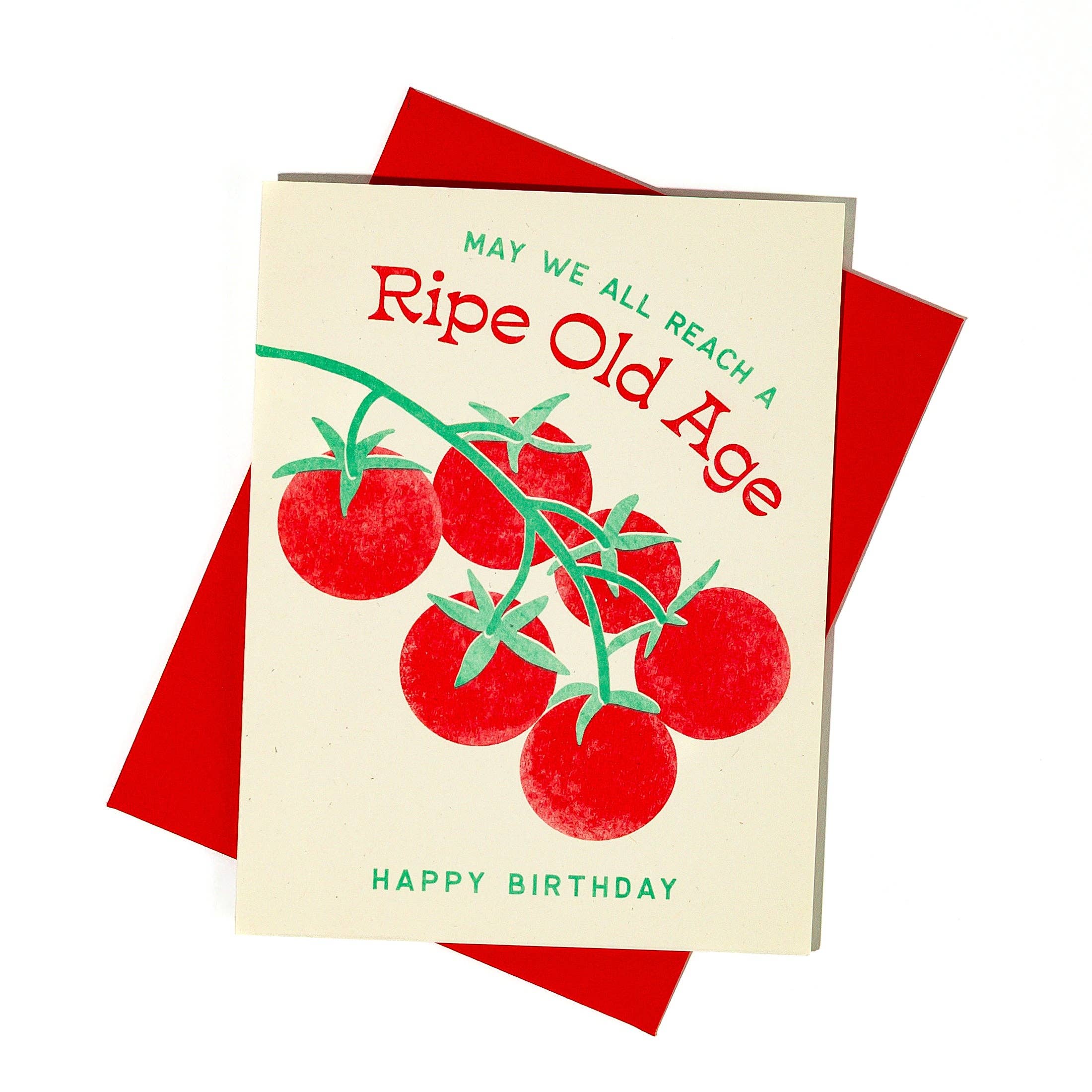 Ripe Old Age Tomato Birthday Card - Image 2