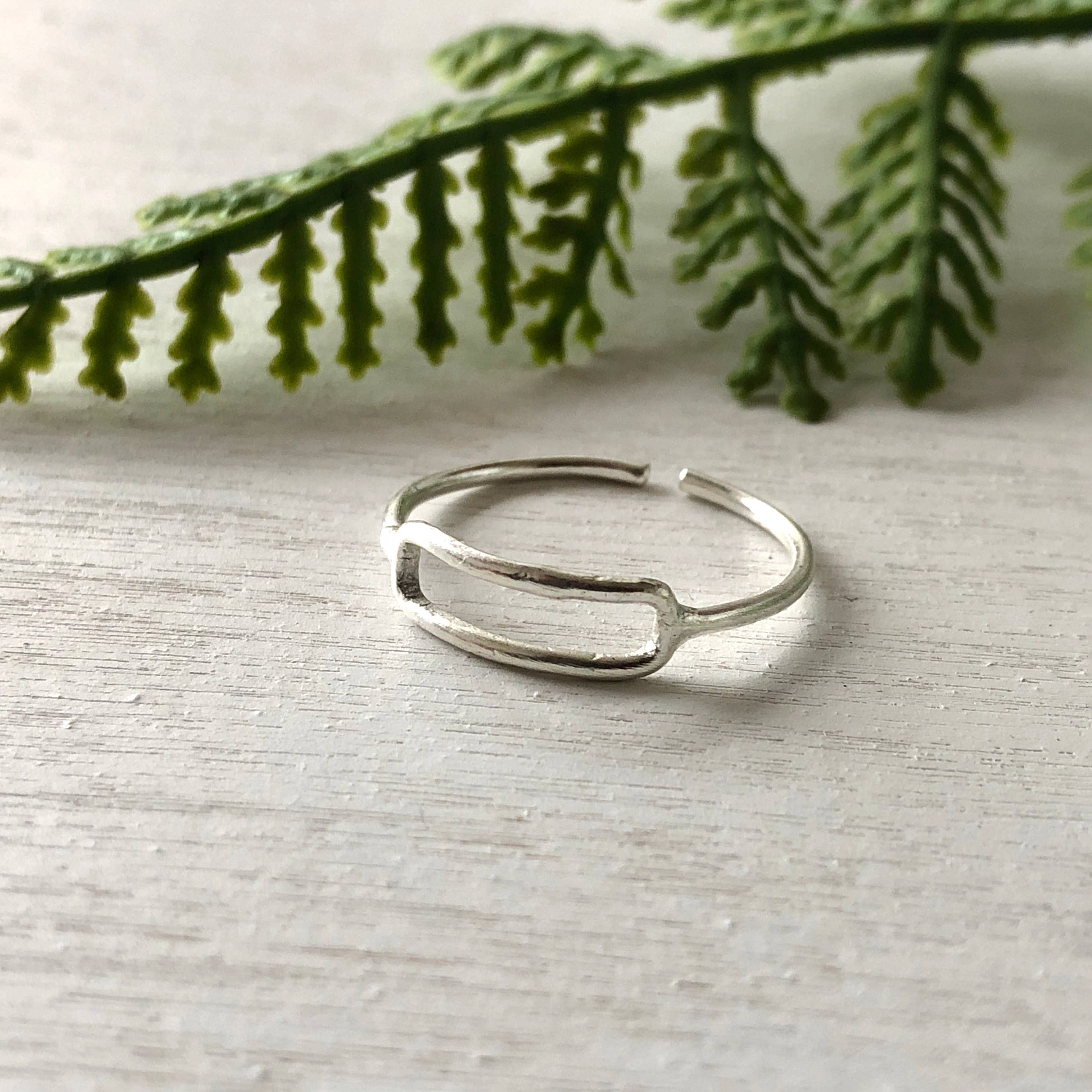 Rippled Rectangle Ring - Image 2