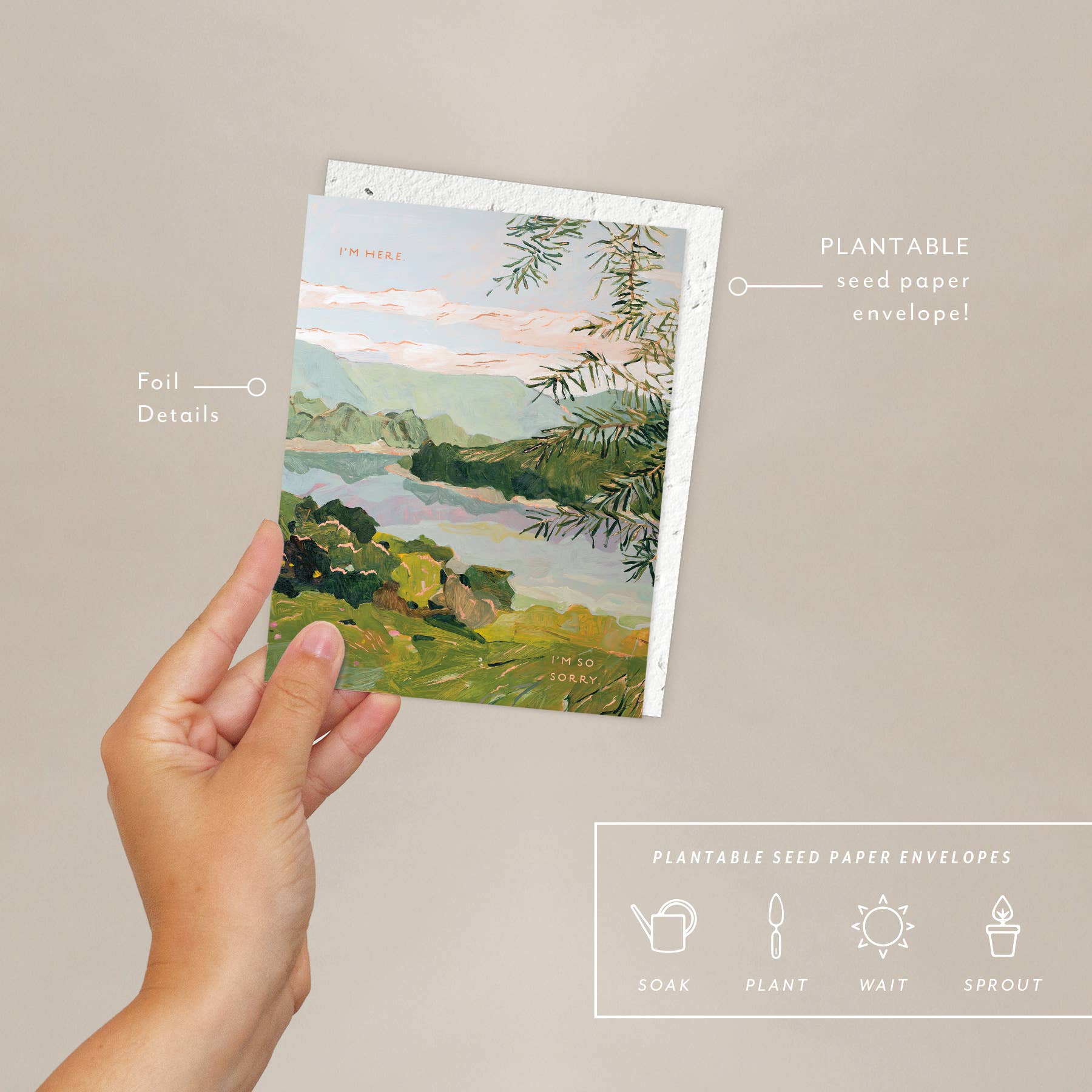 River Bank Sympathy Card - Image 2