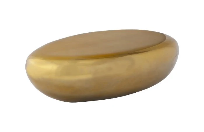River Stone Cocktail Table, Liquid Gold - Image 3