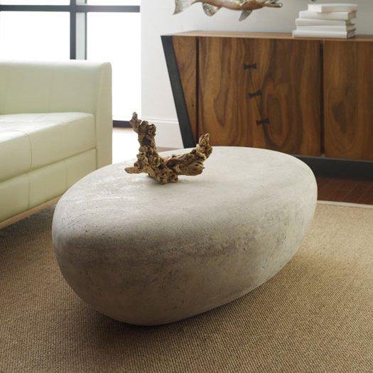 River Stone Cocktail Table, Roman Stone - Image 5