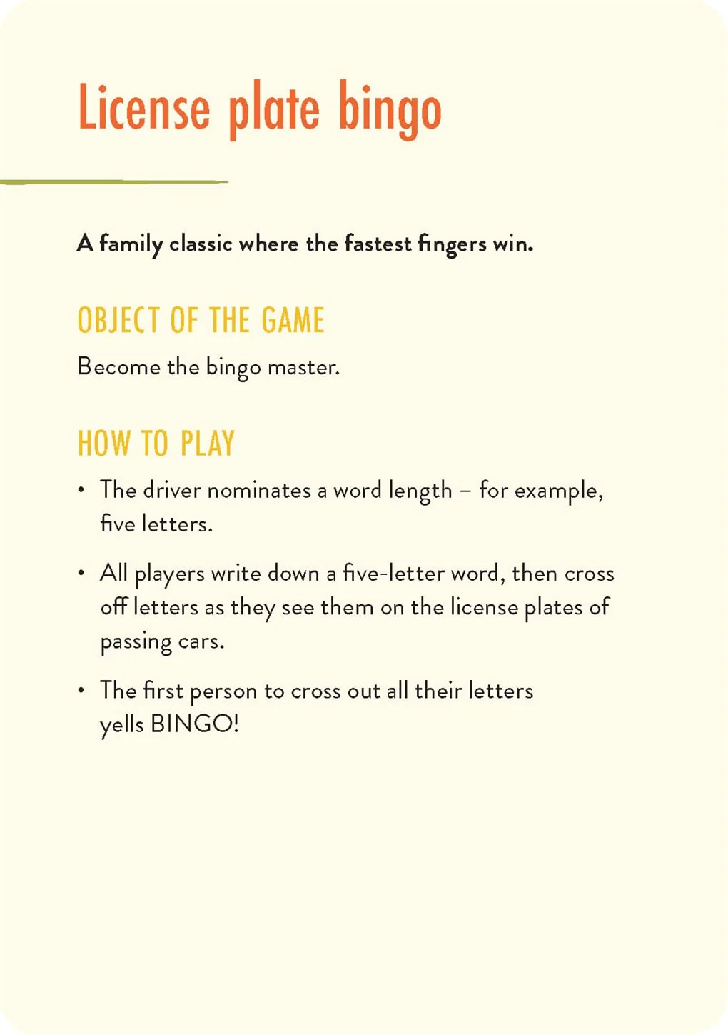 Road Trip Games: 50 Fun Games to Play in the Car - Image 2