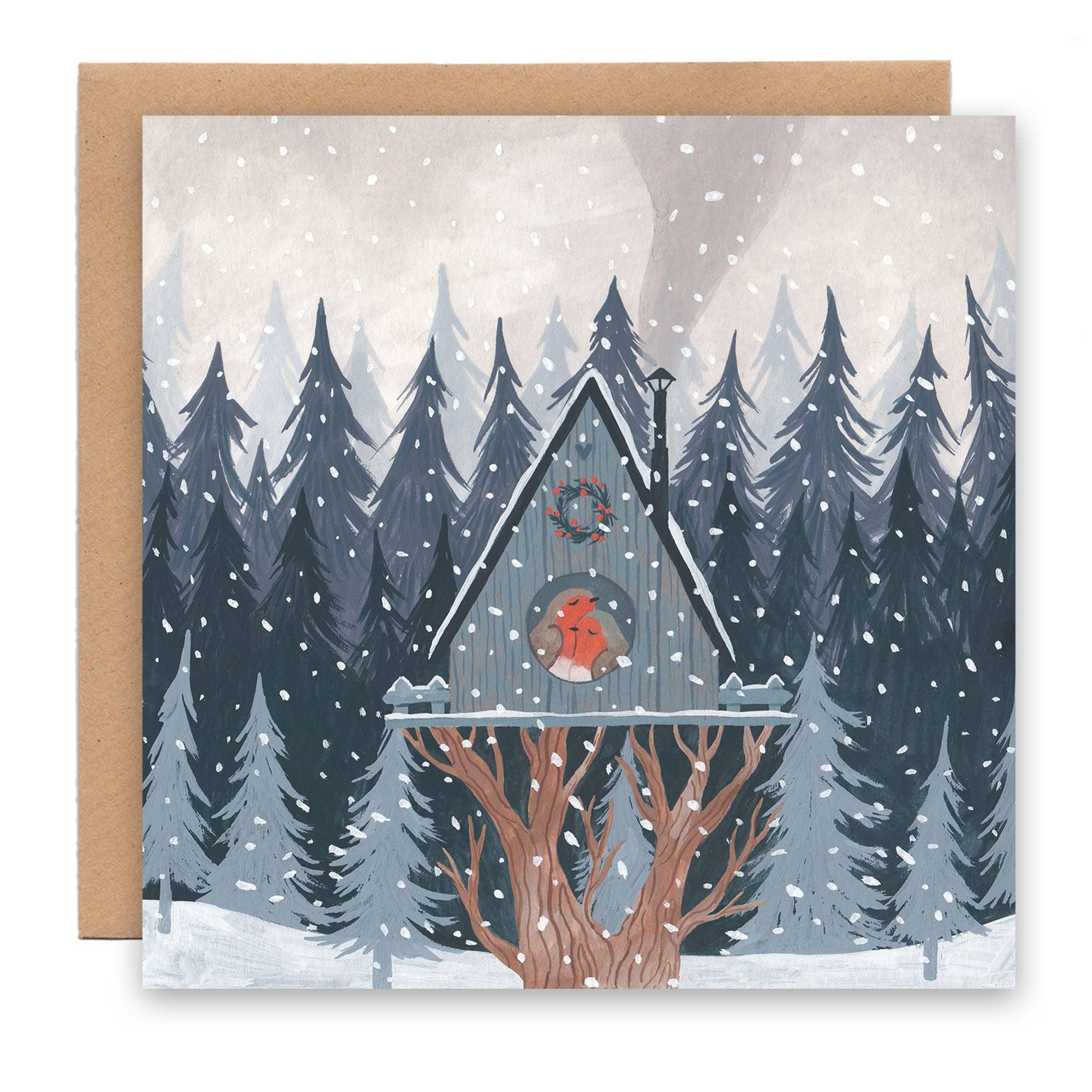 Robins Cuddling Card