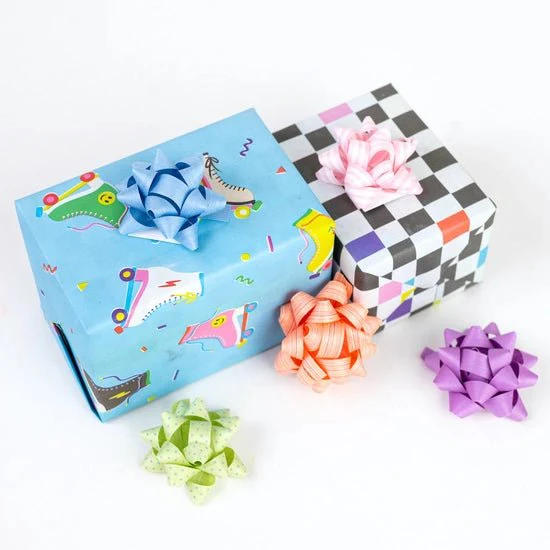 Eco Wrap: Roller Skates/ 80s Check  - Image 3