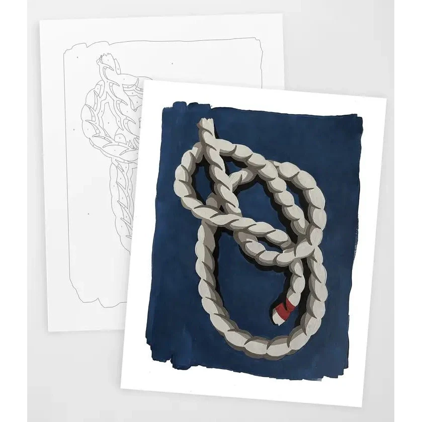 Modern Paint By Numbers Kit: Rope Study - Image 3