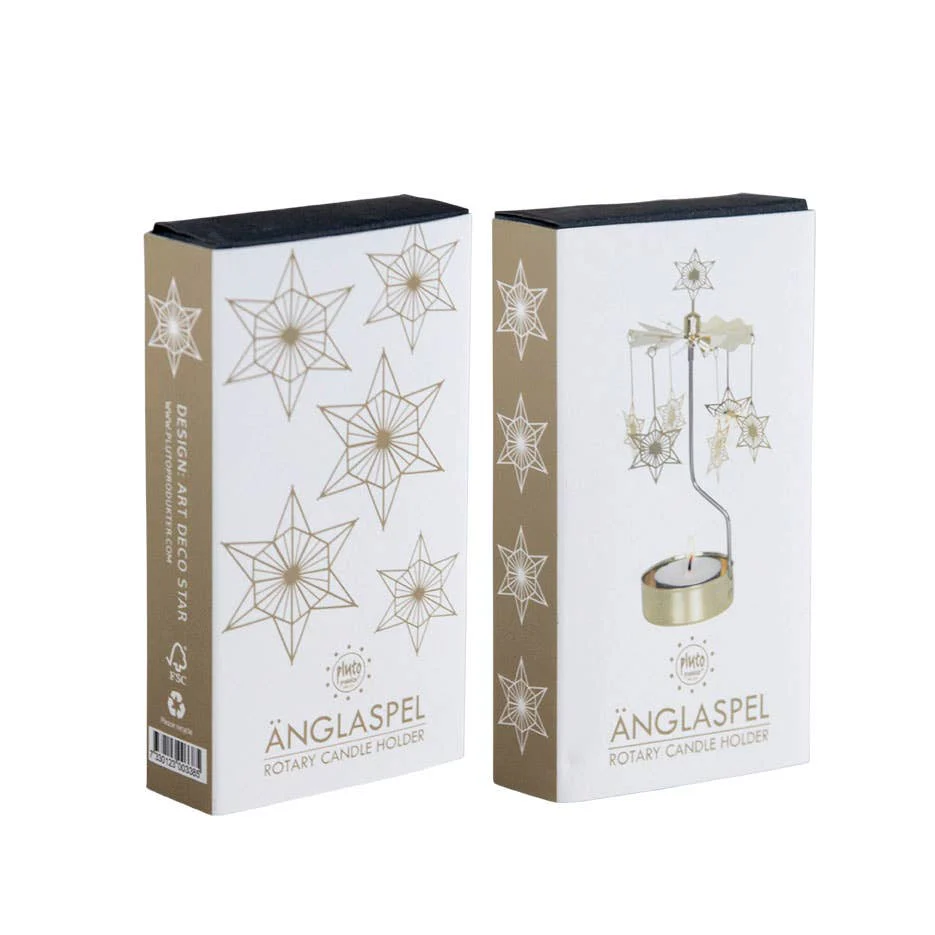 Art Deco Star Tealight Spinner - Image 3