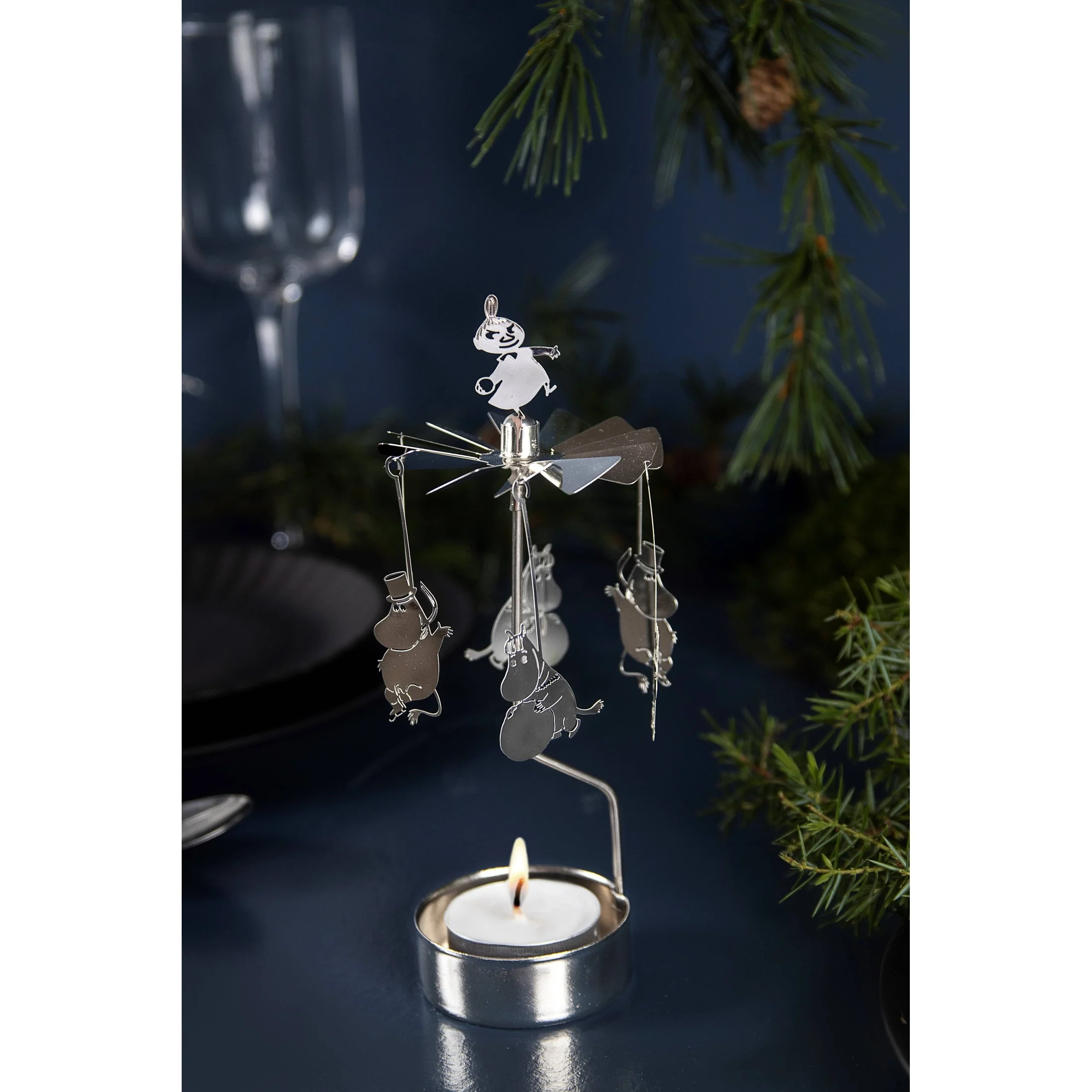 Moomin Winter Tealight Spinner - Image 2