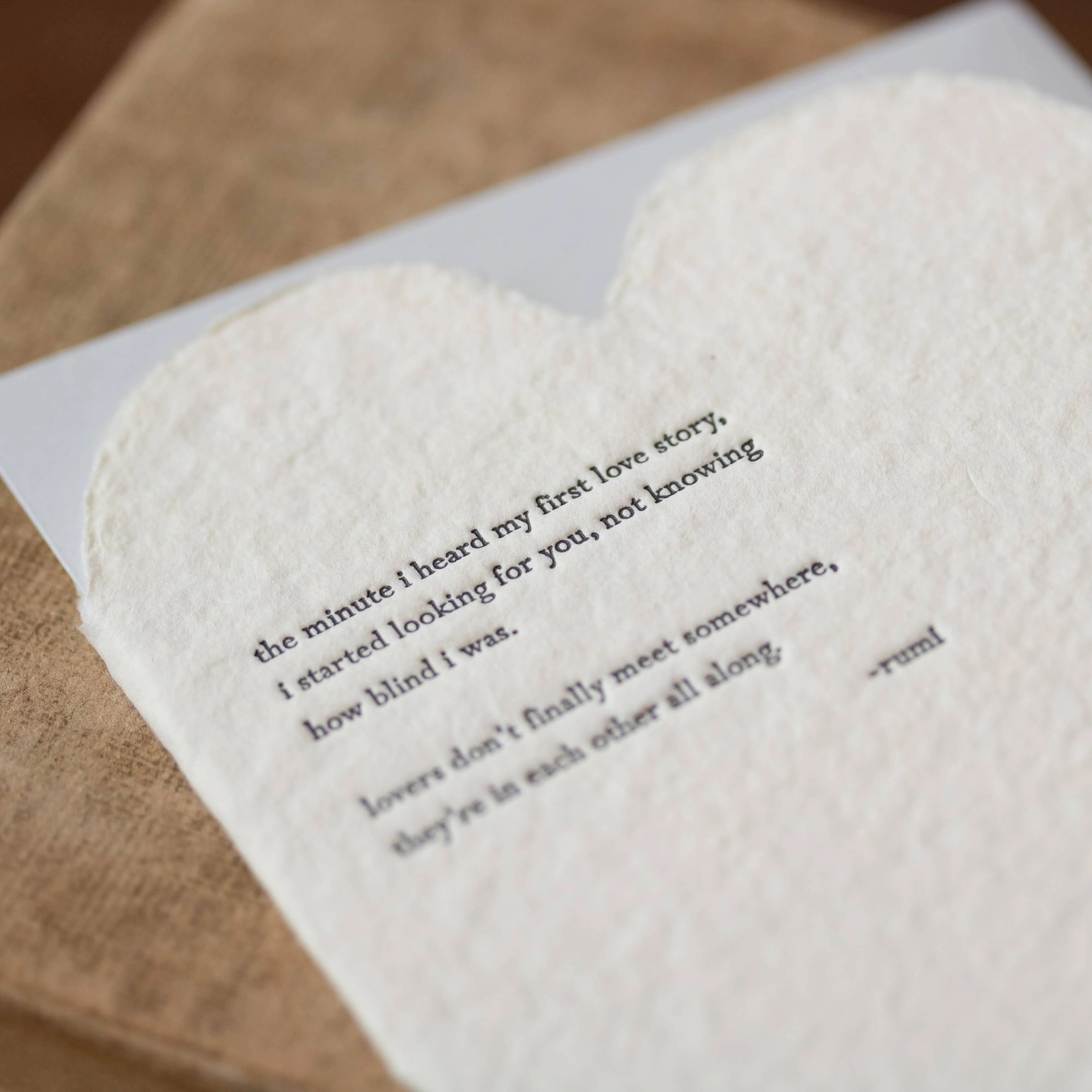 Rumi Quote Heart & Love Card - Image 3