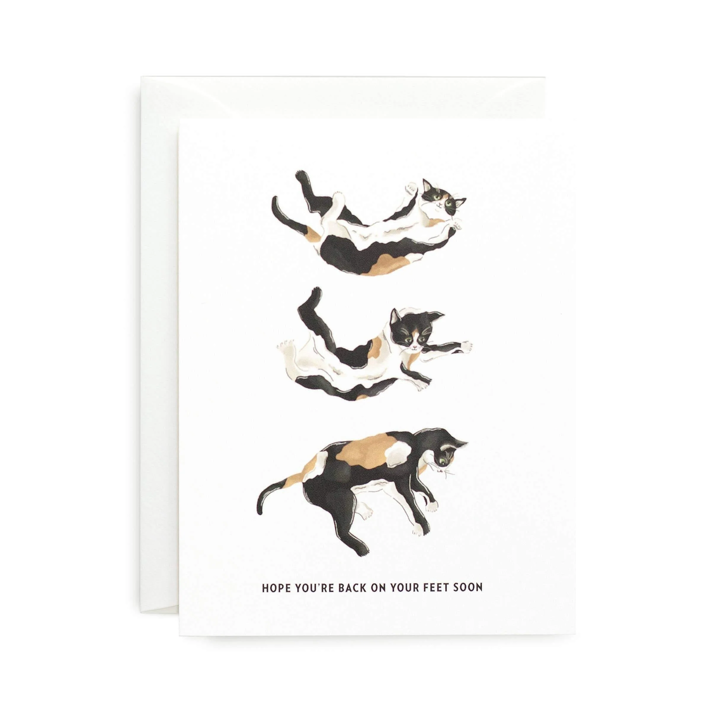 Back On Your Feet Cat Card