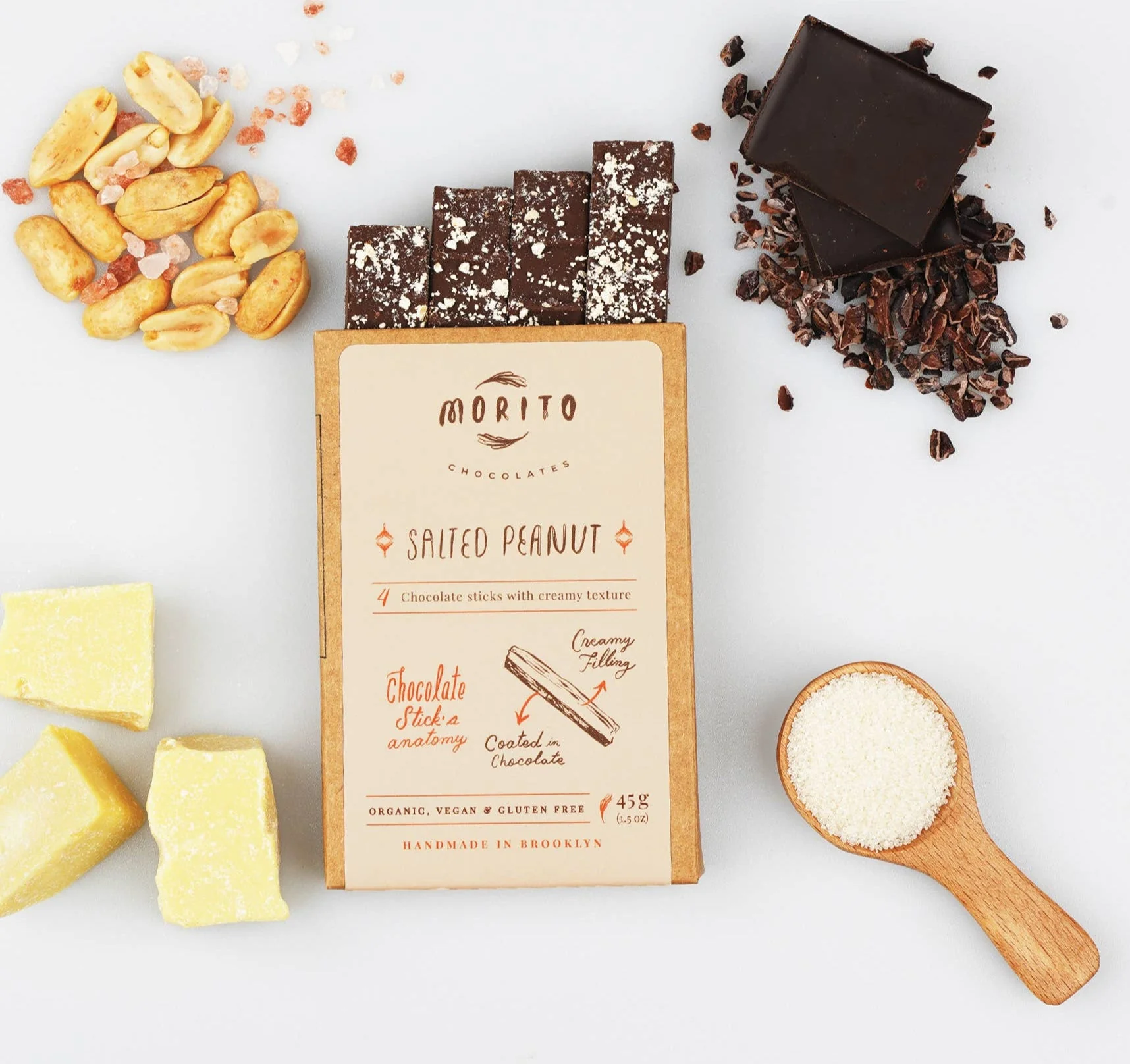 Salted Peanut Dark Chocolate Sticks - Image 4