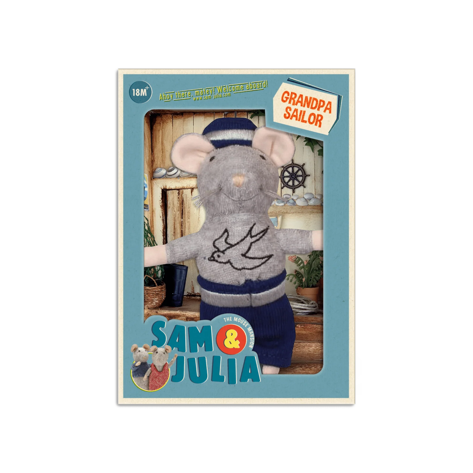 Mouse Mansion Plush Doll: Grandpa Sailor - Image 2
