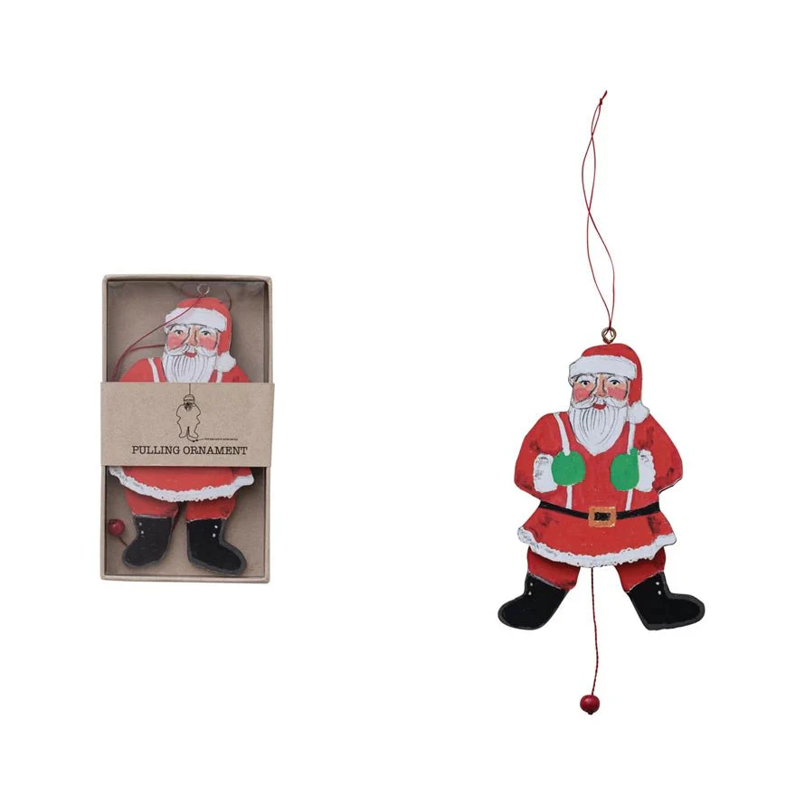 Santa Pull Ornament - Image 2