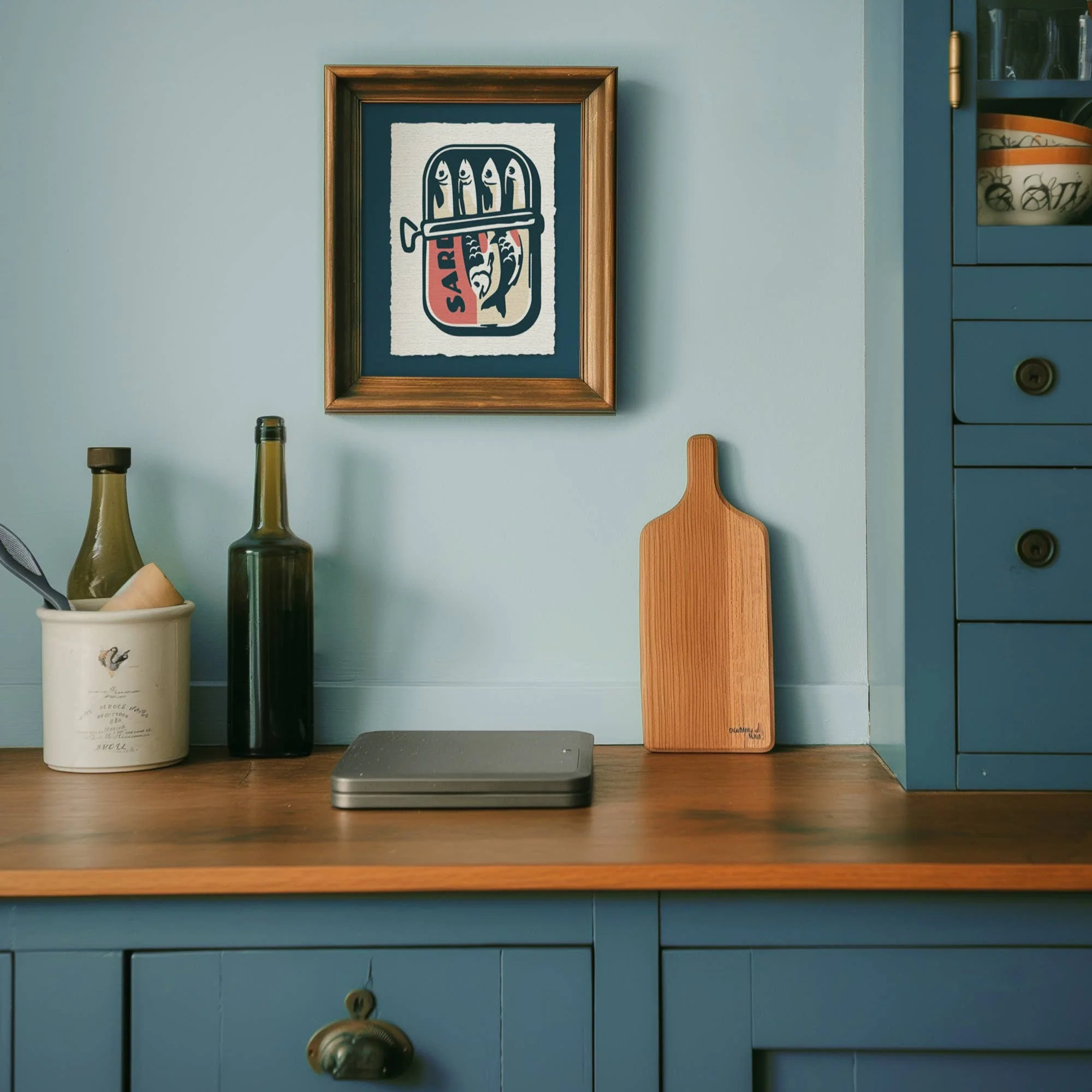 Modern Paint By Numbers Kit: Sardine Tin - Image 2