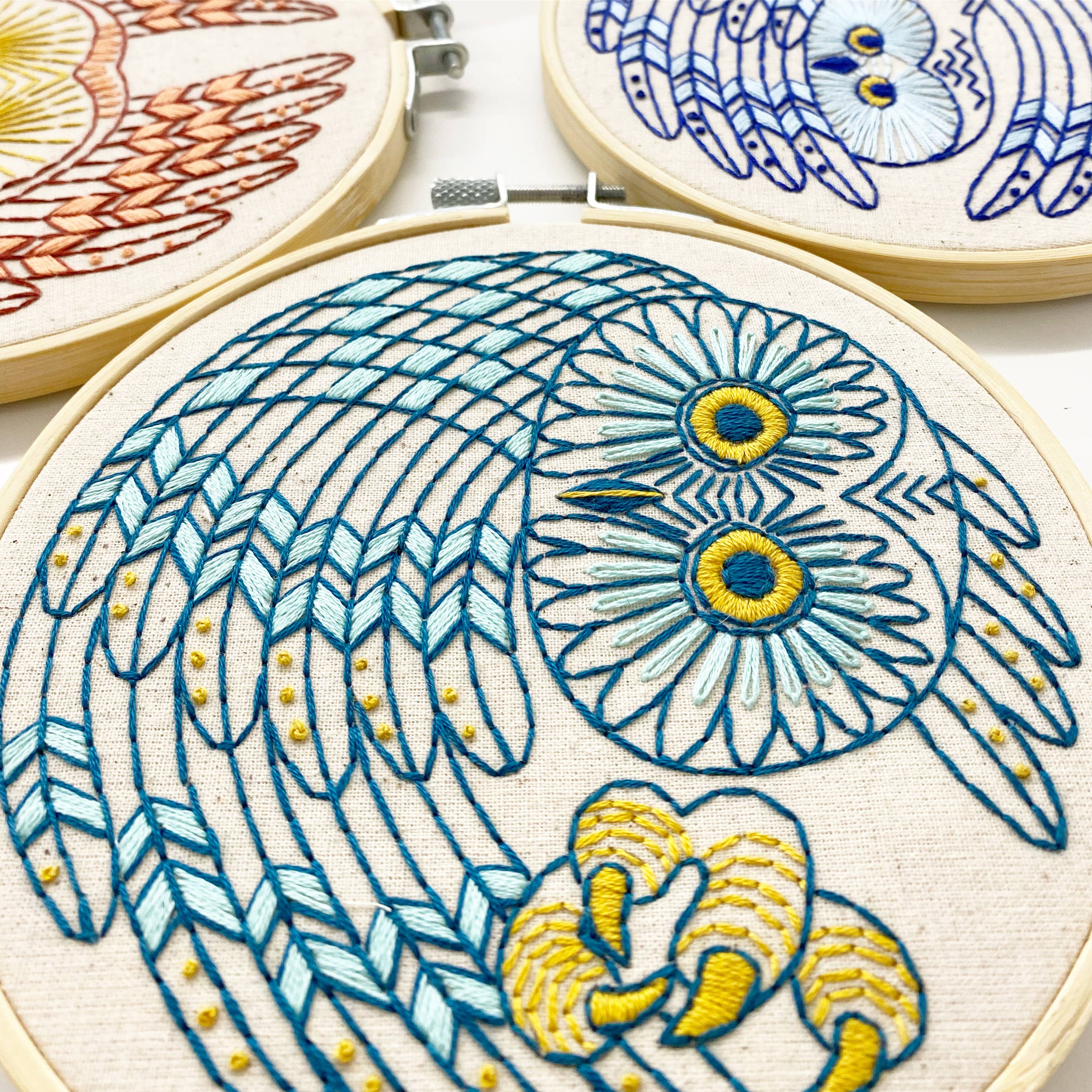 Saw Whet Owl Embroidery Kit - Image 2