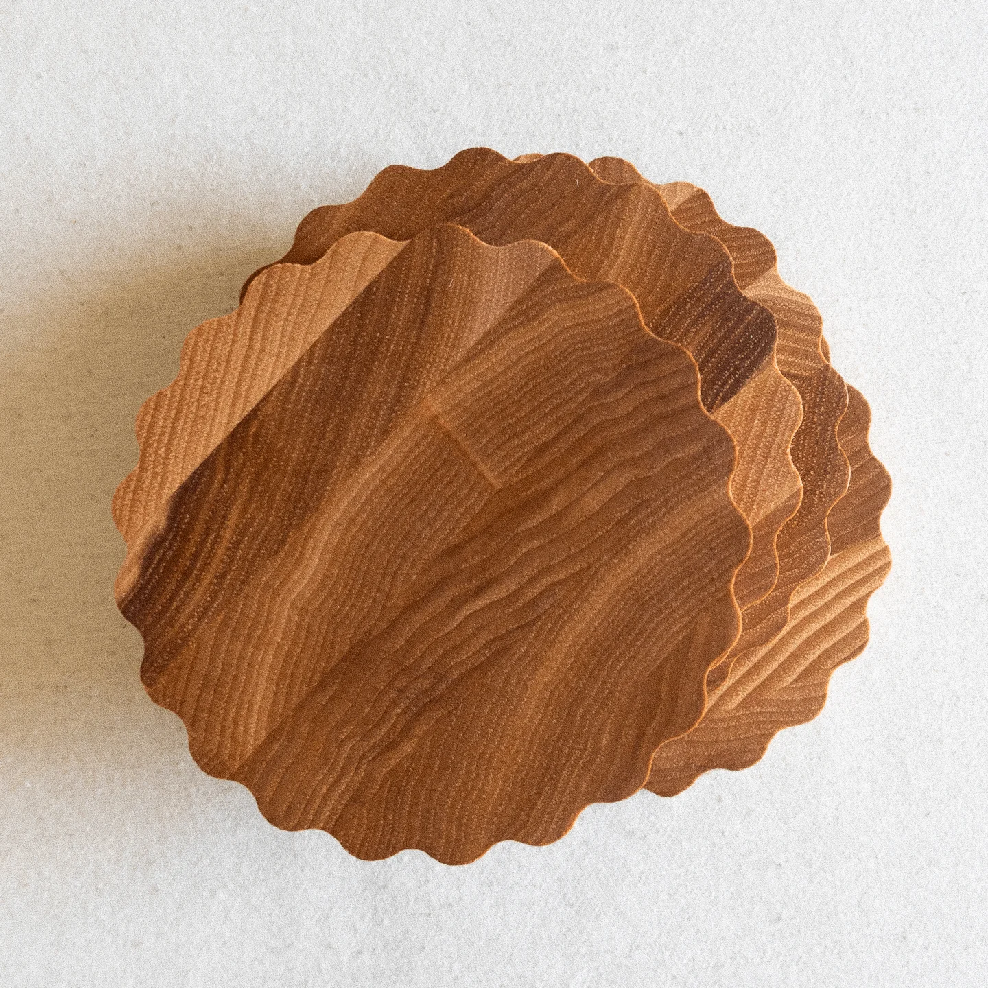 Scalloped Hardwood Coasters - Image 3