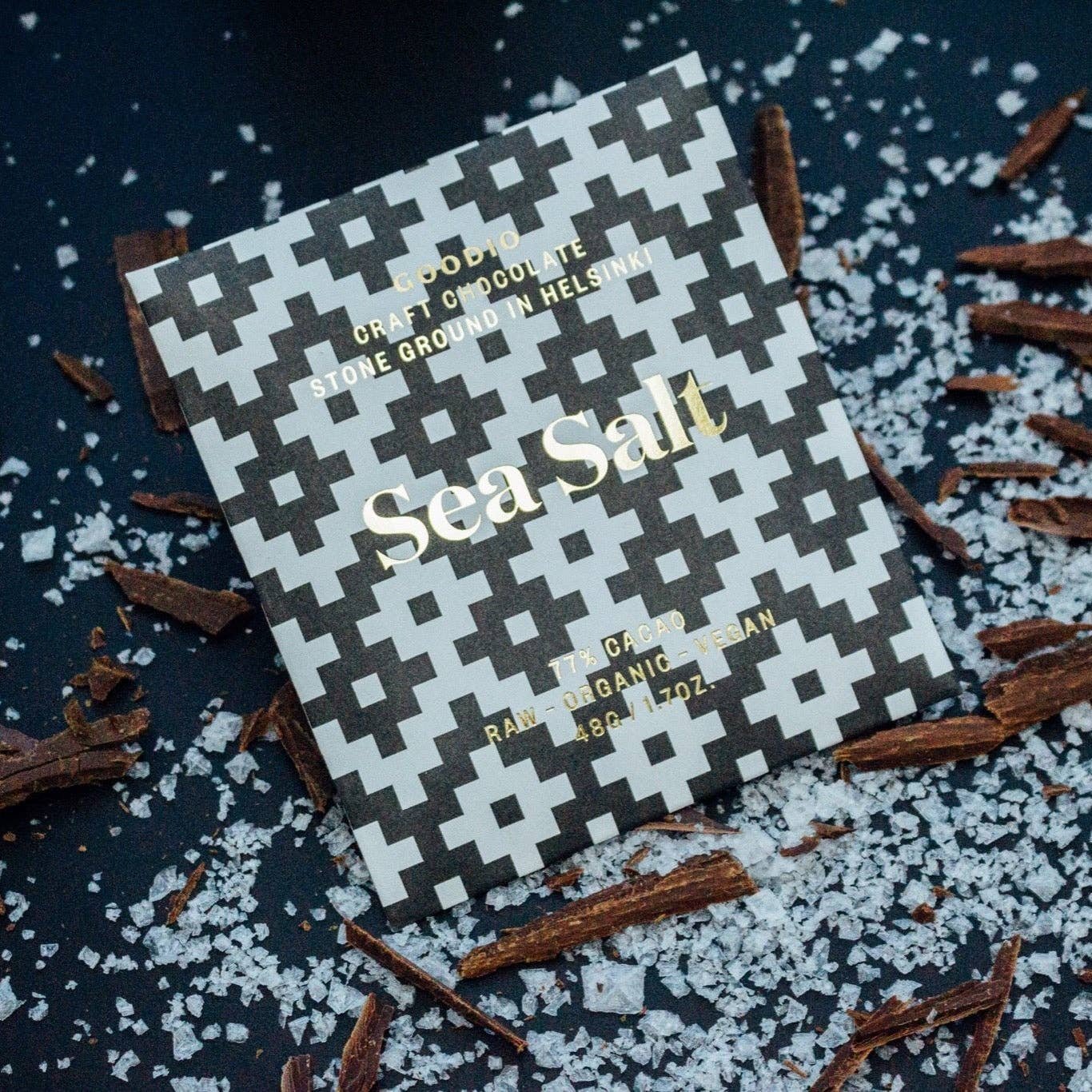 Sea Salt 77% Chocolate Bar - Image 4