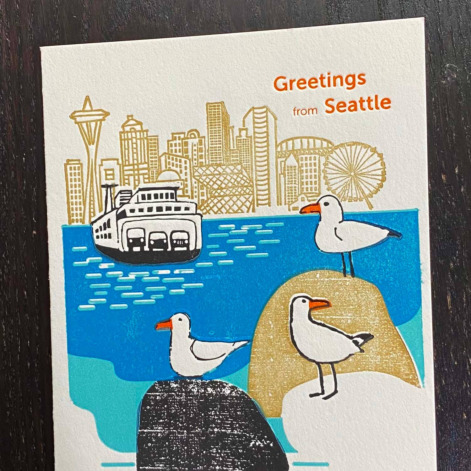 Seagulls in Seattle Card - Image 2