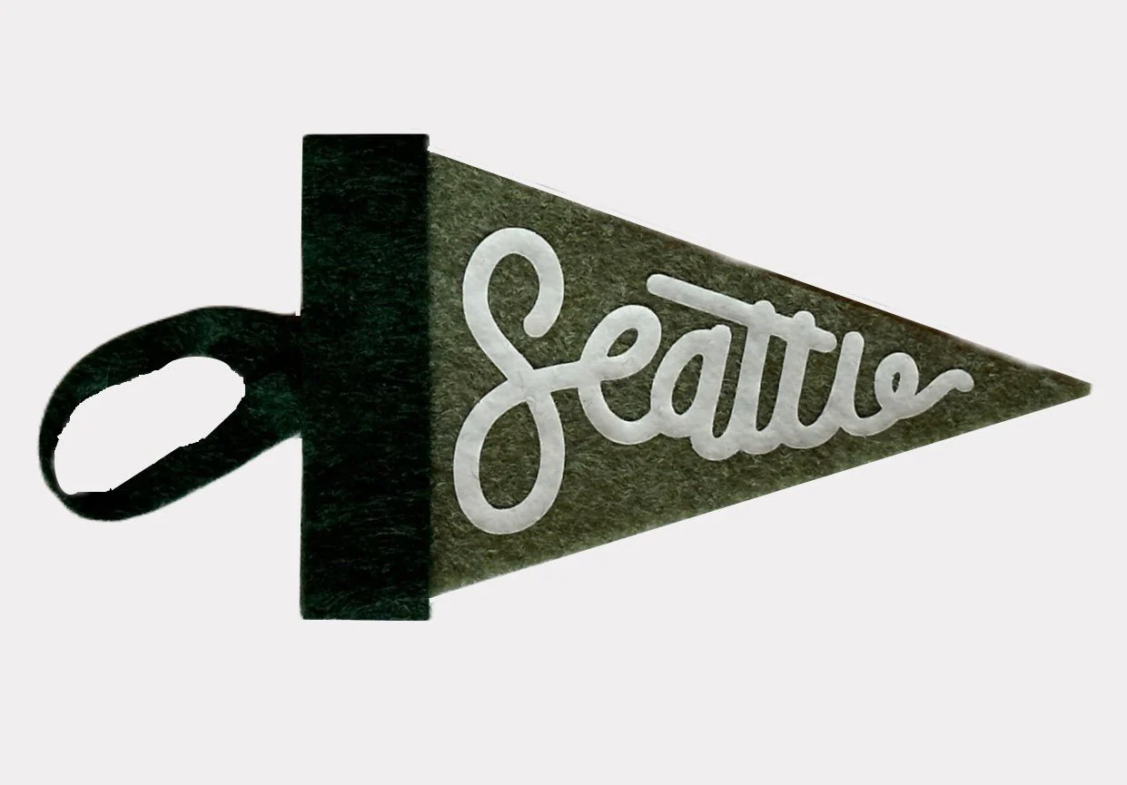 'Seattle' Mini Pennant Ornament - Image 5