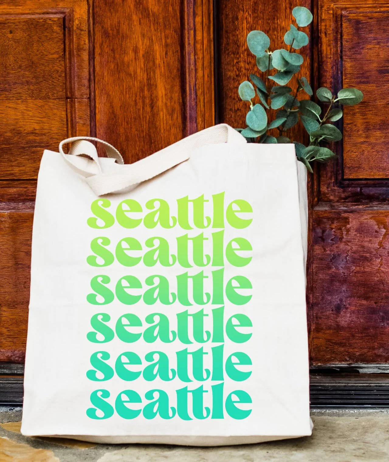 Seattle Ombre Tote Bags - Image 2