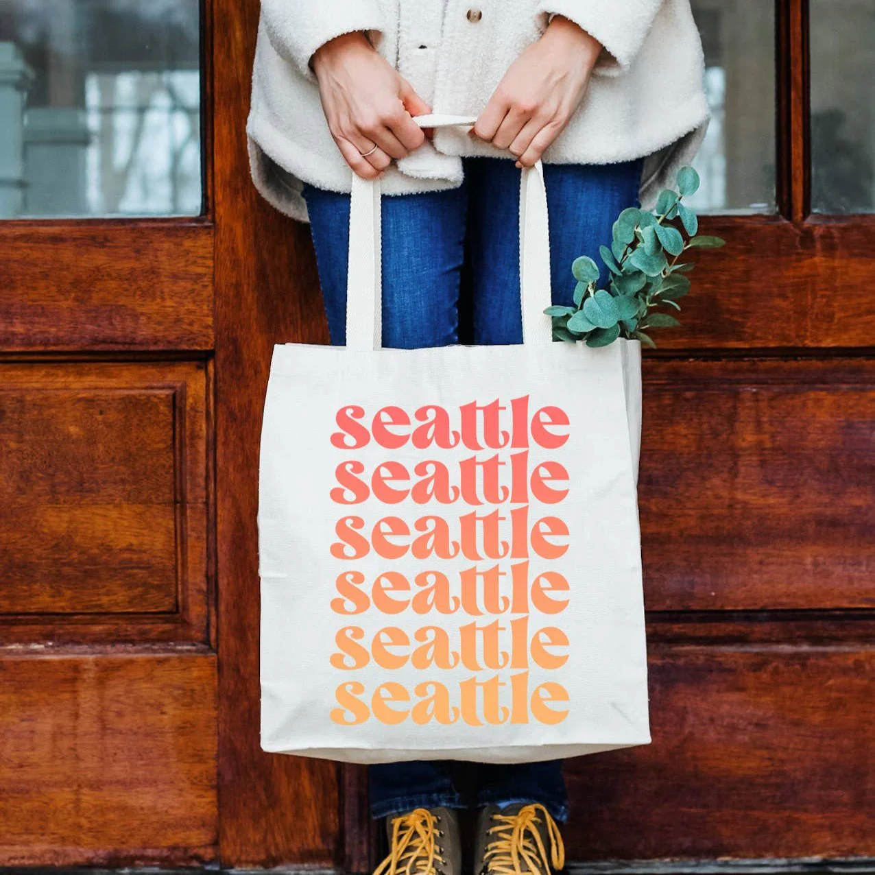 Seattle Ombre Tote Bags - Image 3