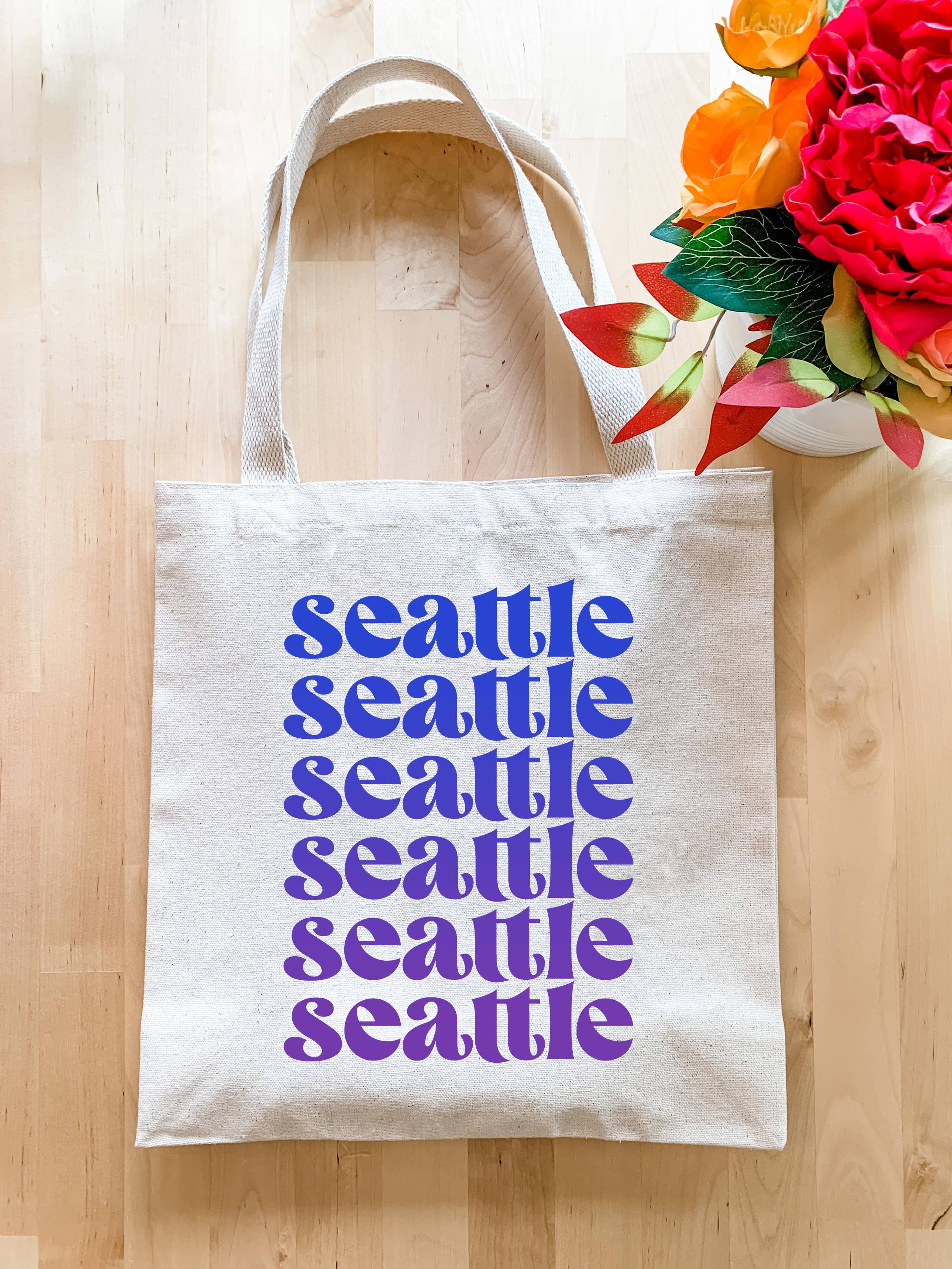 Seattle Ombre Tote Bags - Image 4