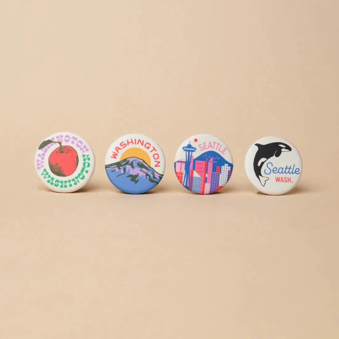 Seattle Skyline Button - Image 2