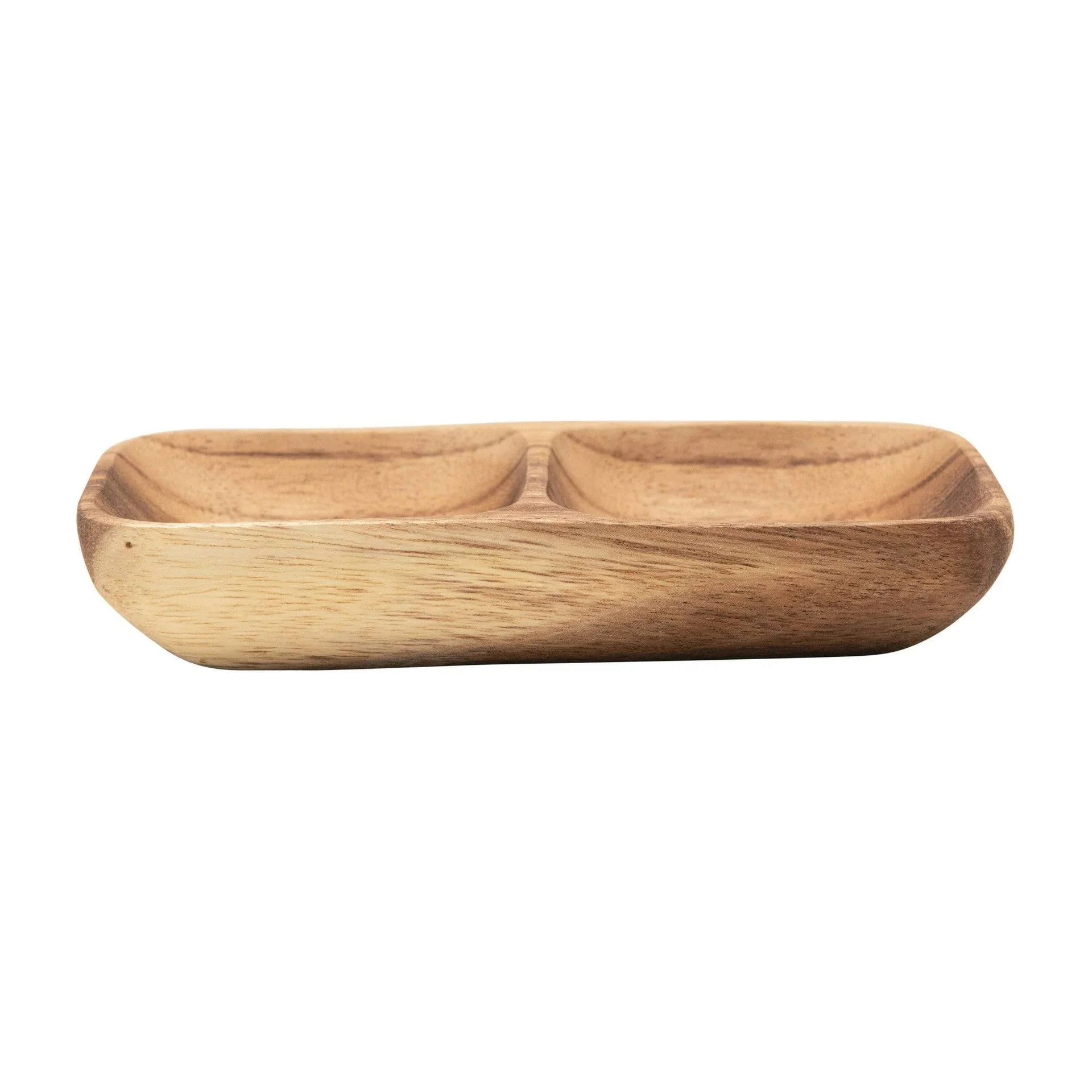 Sectioned Acacia Wood Tray - Image 3