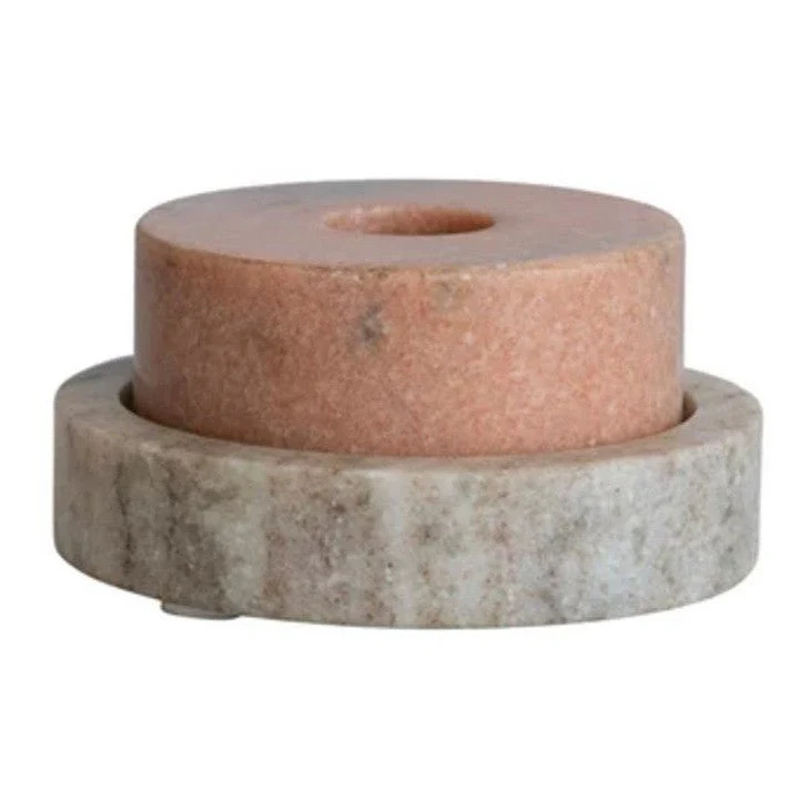 Stacked Stone Candle Holders - Image 2