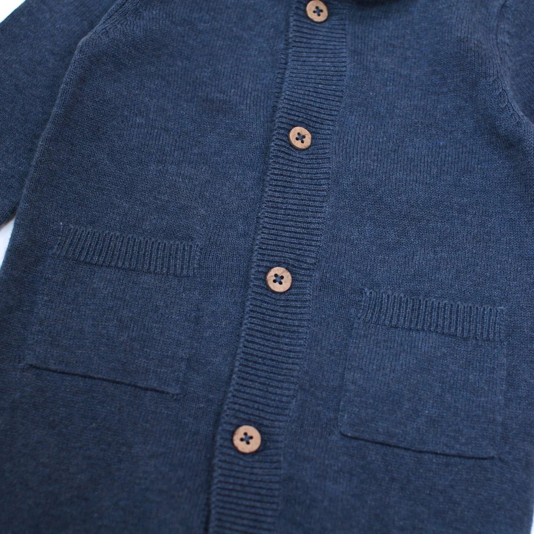 Sweater Knit Heather Coverall: Charcoal - Image 3