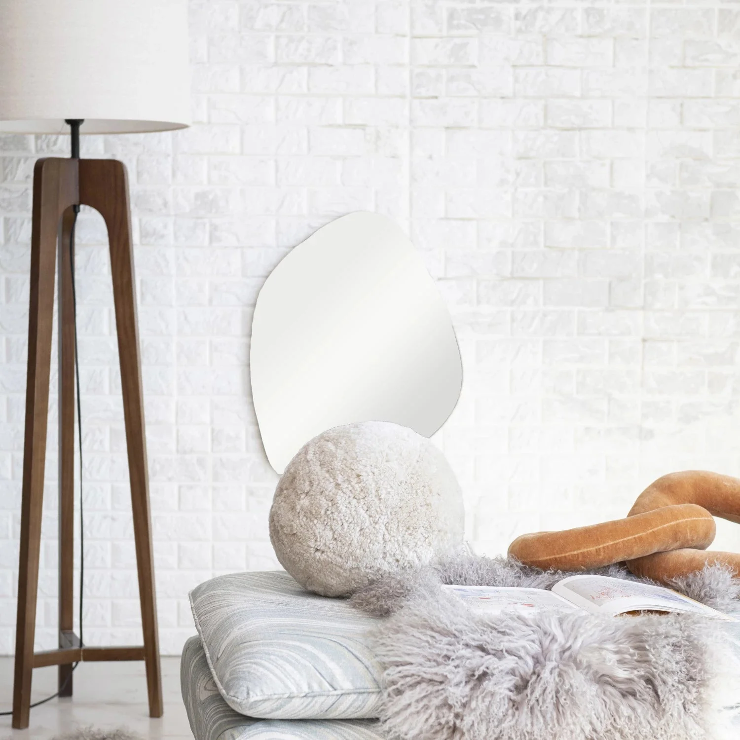 Sheepskin Orb Pillow - Image 2