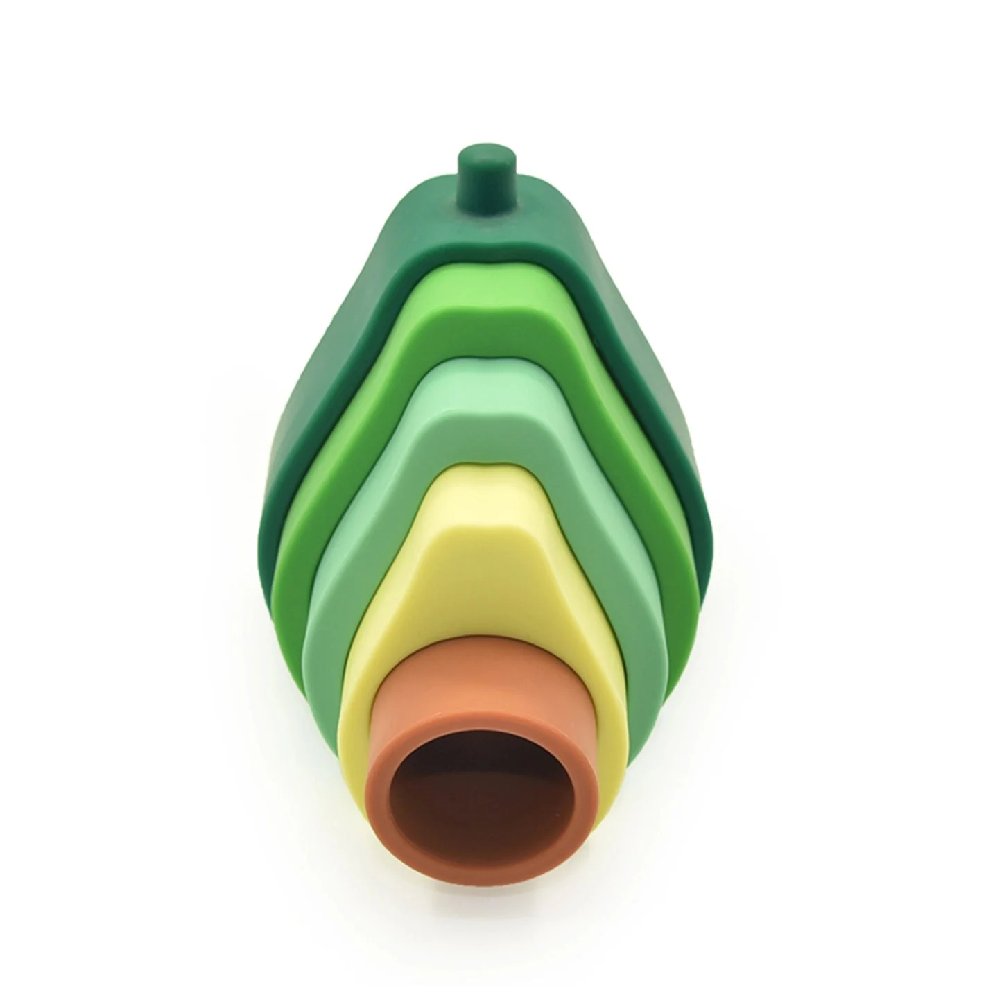 Avocado Silicone Baby Stacking Toy - Image 3
