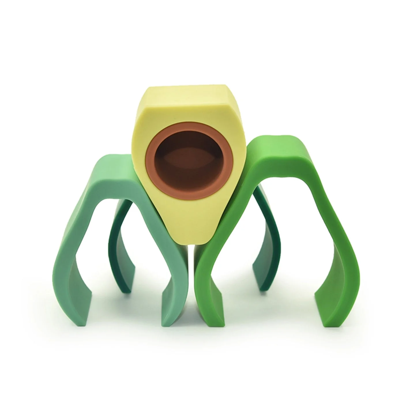 Avocado Silicone Baby Stacking Toy - Image 5