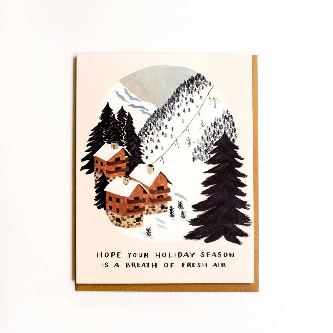 Ski Resort Holiday Card