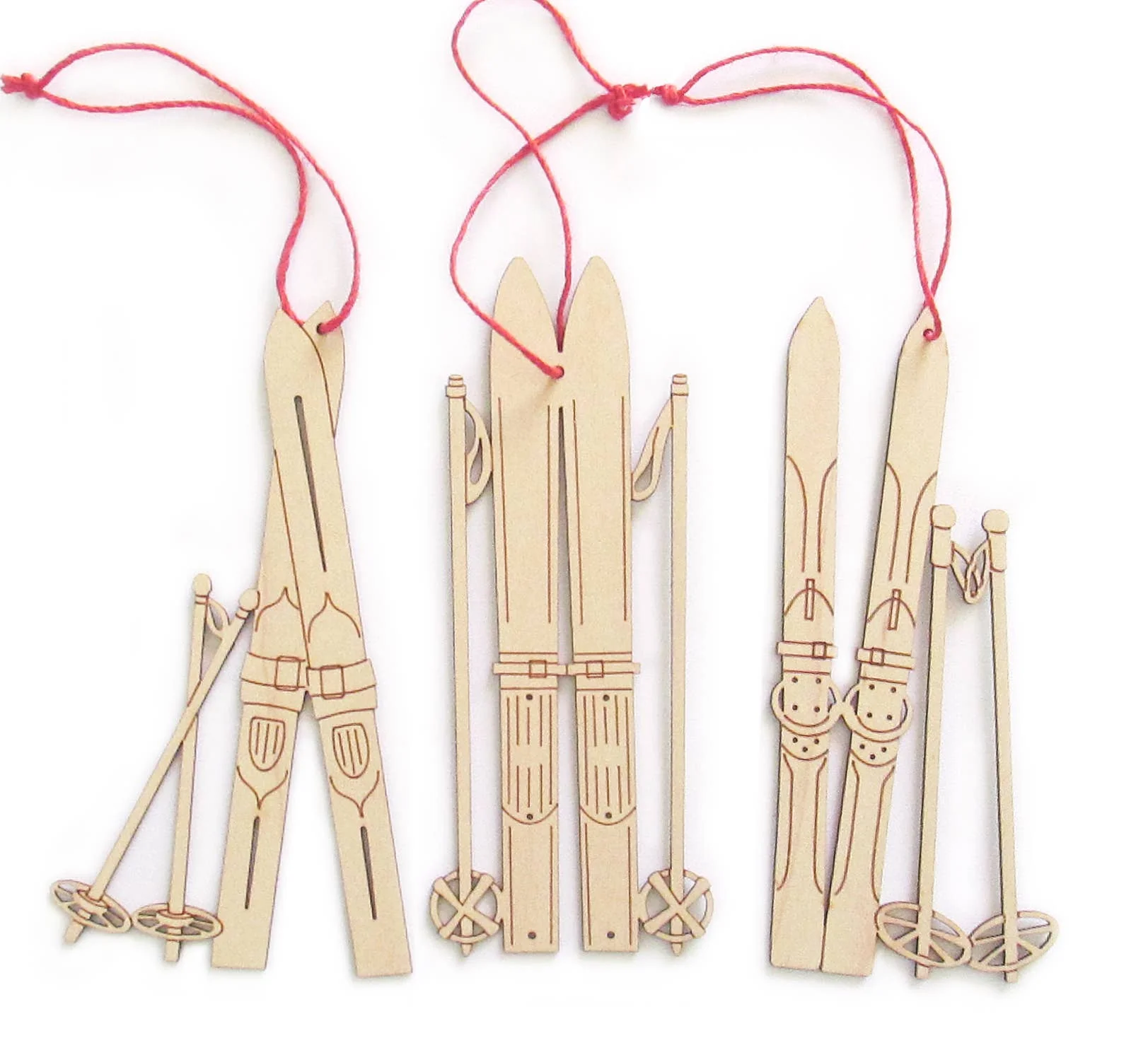 Ski Ornament Set