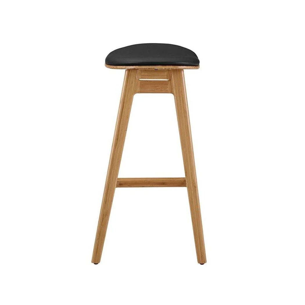 Skol 30" Bar Stool, Leather Seat - Boxed set of 2 - Image 6