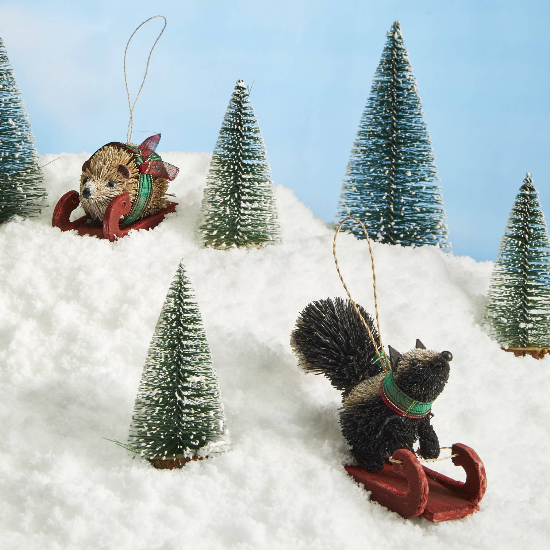 Sledding Buri Hedgehog Ornament - Image 2