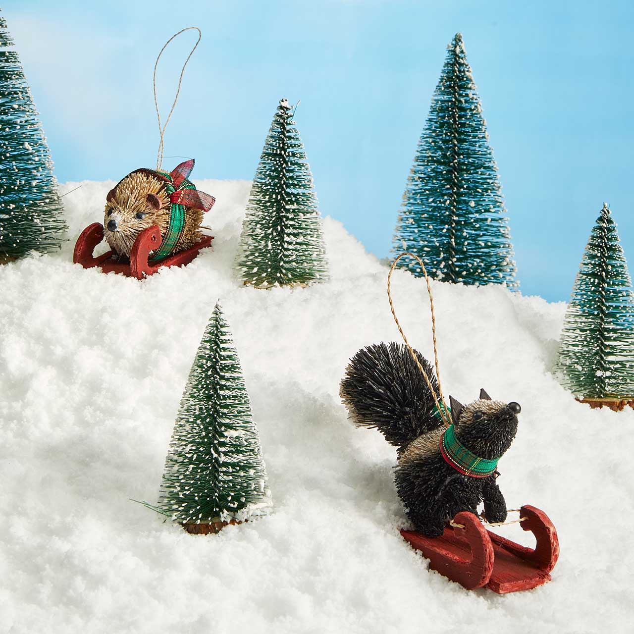 Sledding Buri Skunk Ornament - Image 2