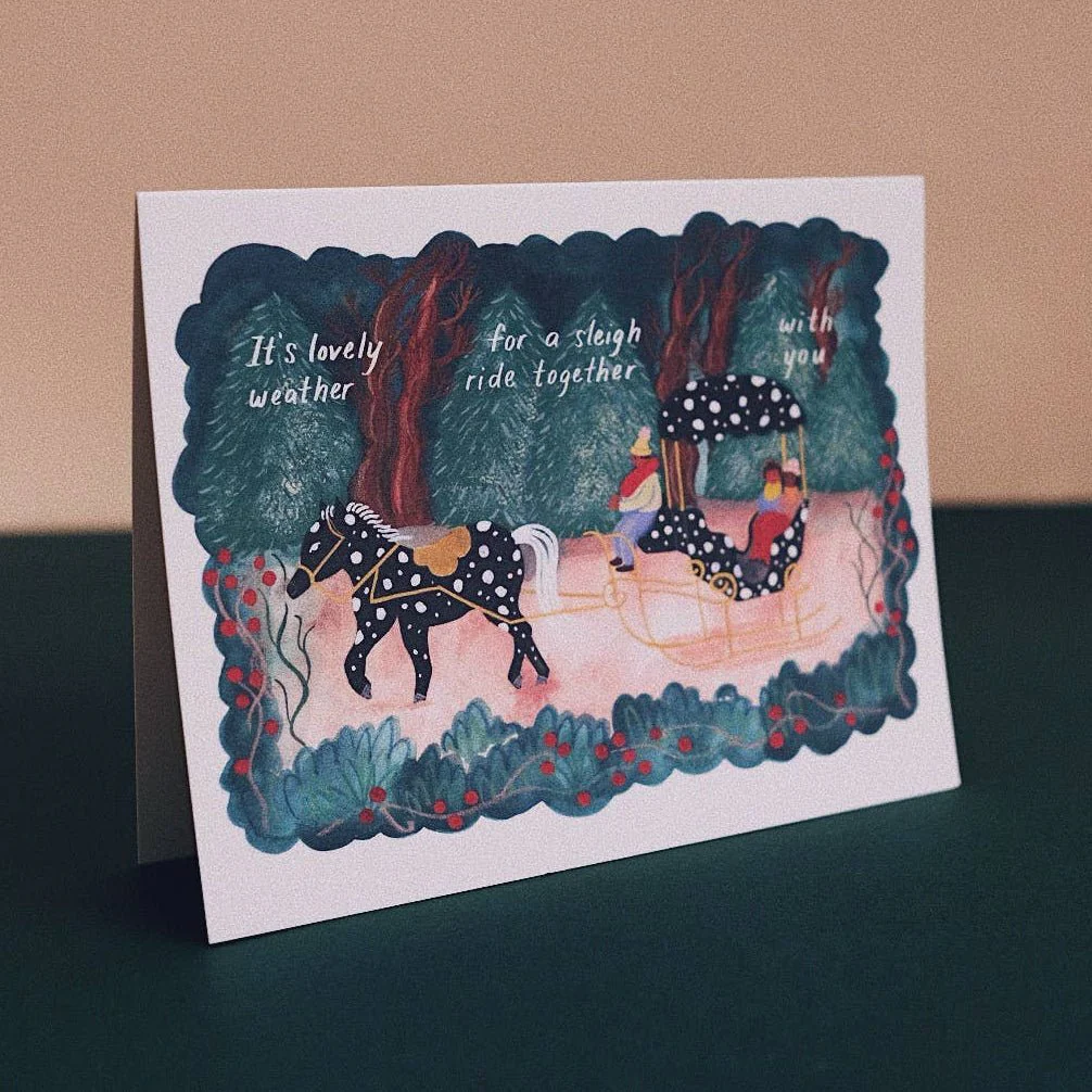 Sleigh Ride Holiday Card - Image 3