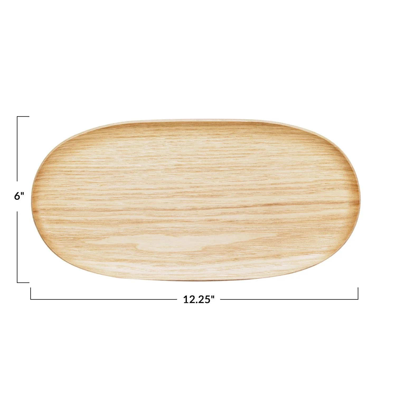 Small Oval Natural Oak Tray - Image 4