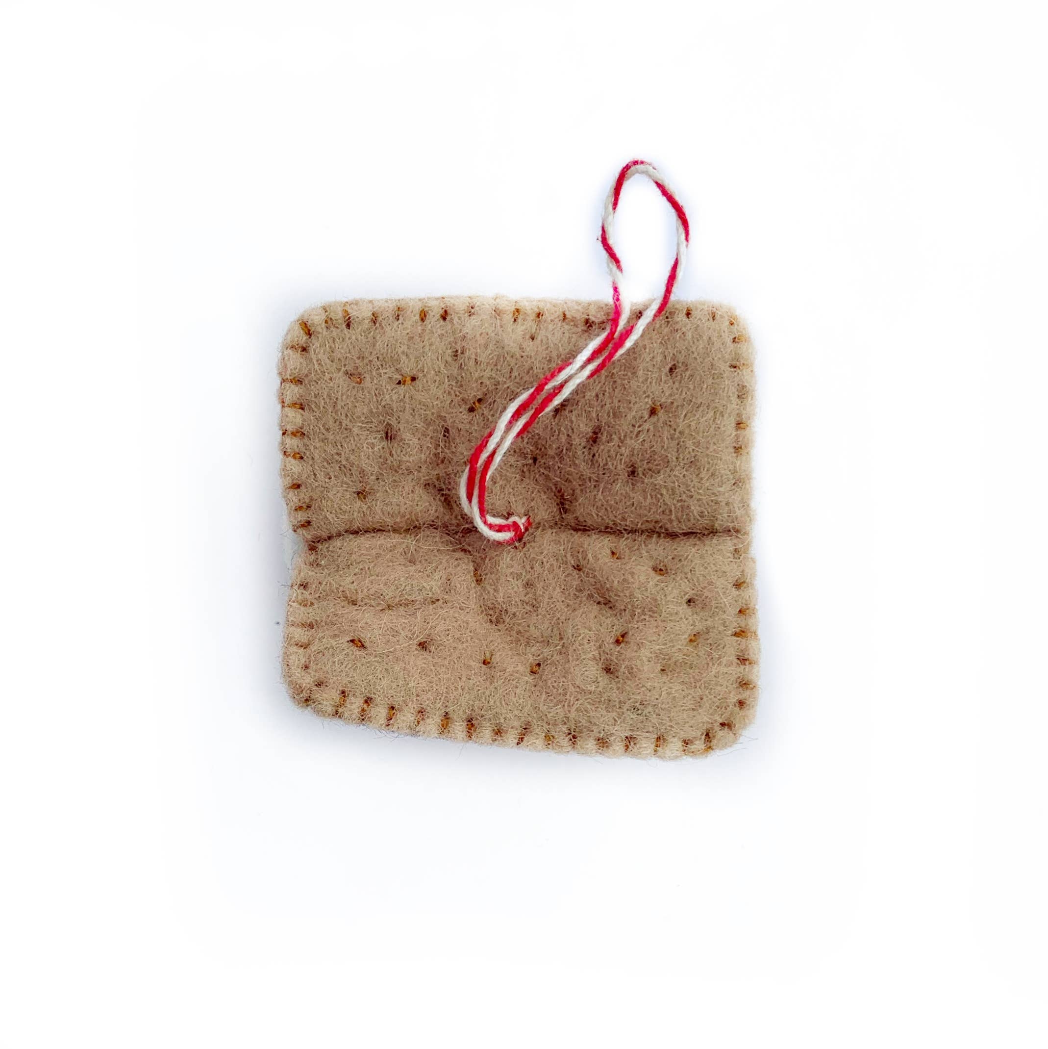 Smiling S'more Felt Wool Ornament - Image 4