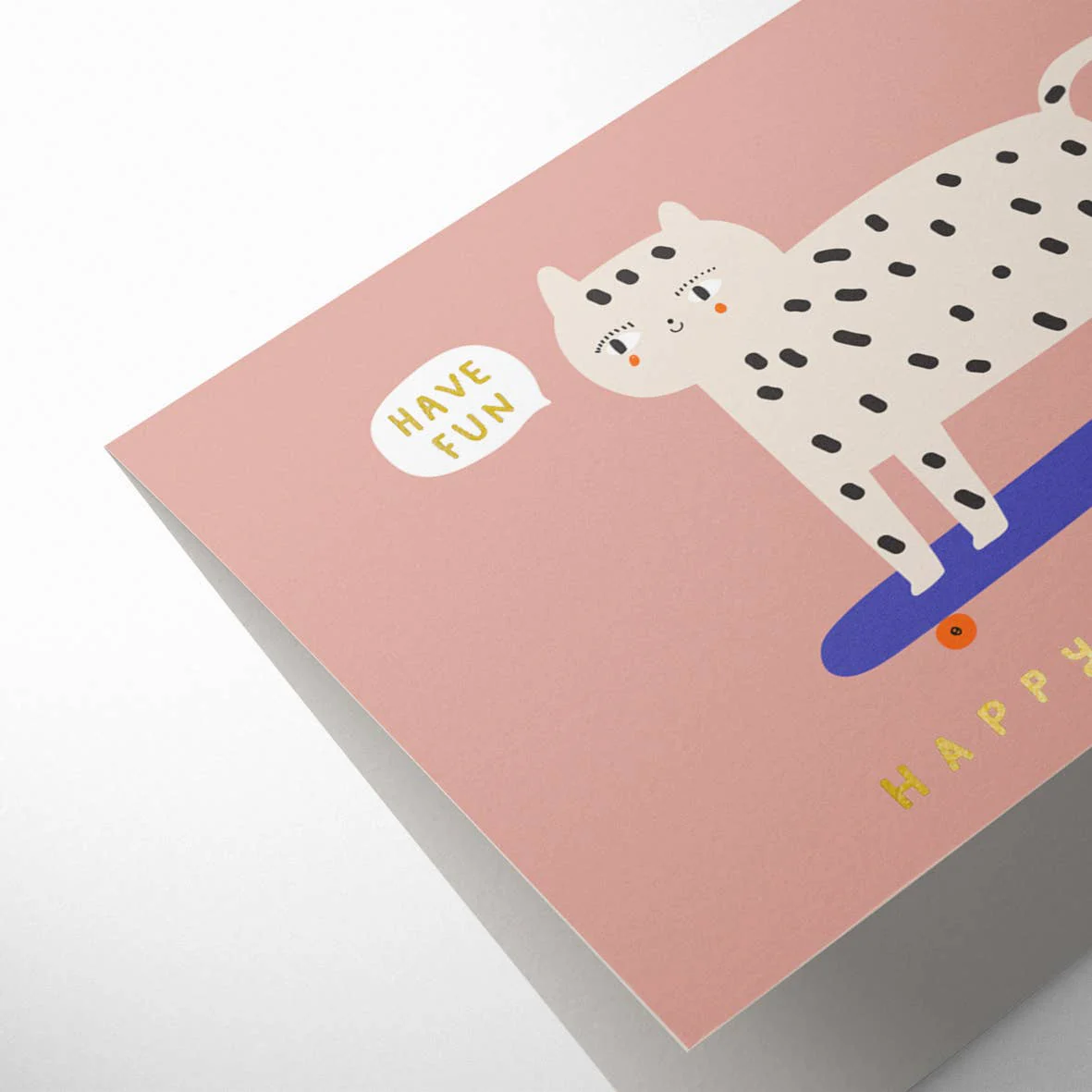 Snow Leopard Birthday Card - Image 2