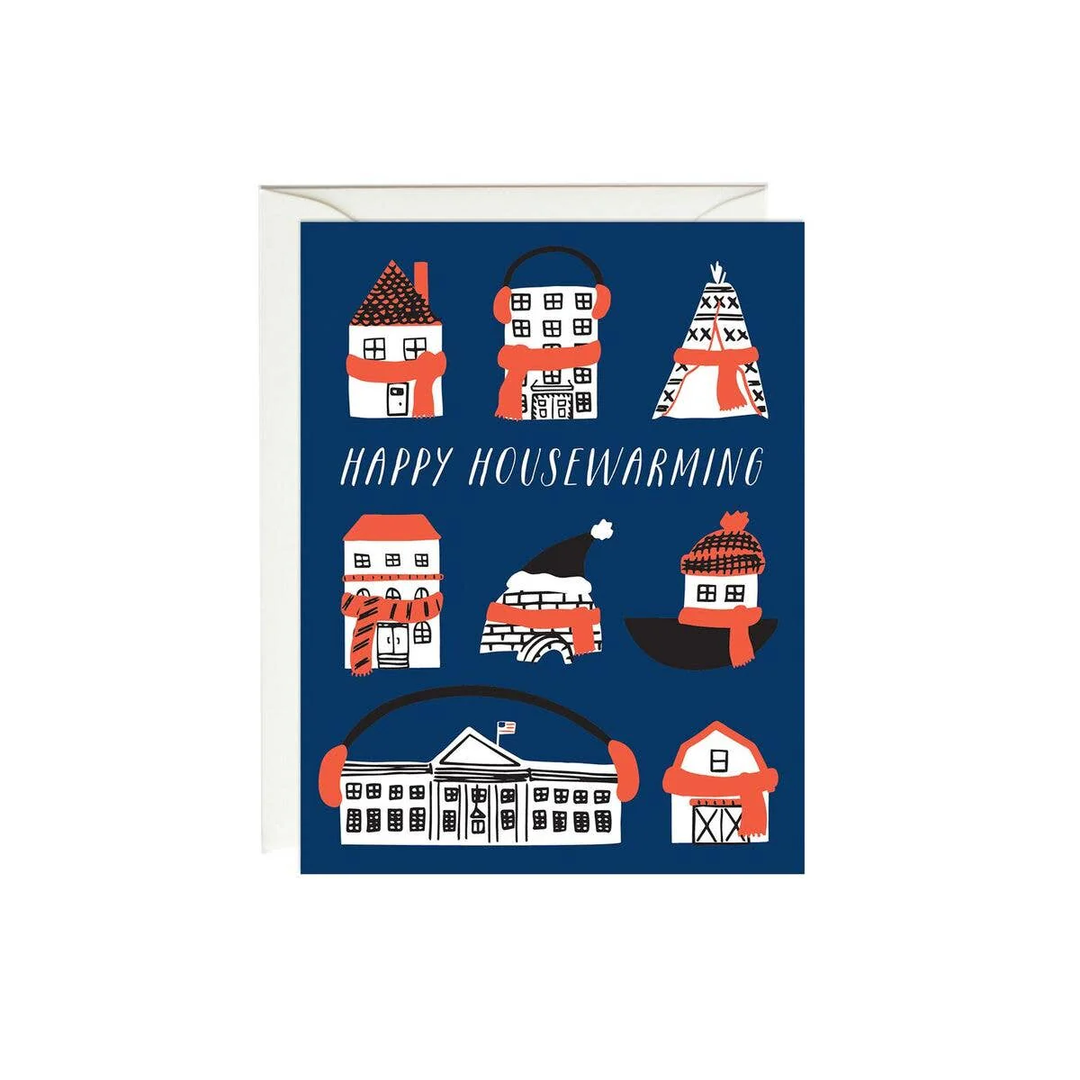 Snuggly Houses Housewarming Card