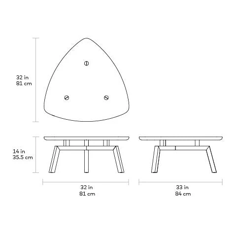 Solana Triangular Coffee Table - Image 11