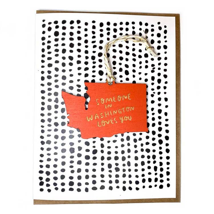 Someone in Washington Loves You Ornament Card