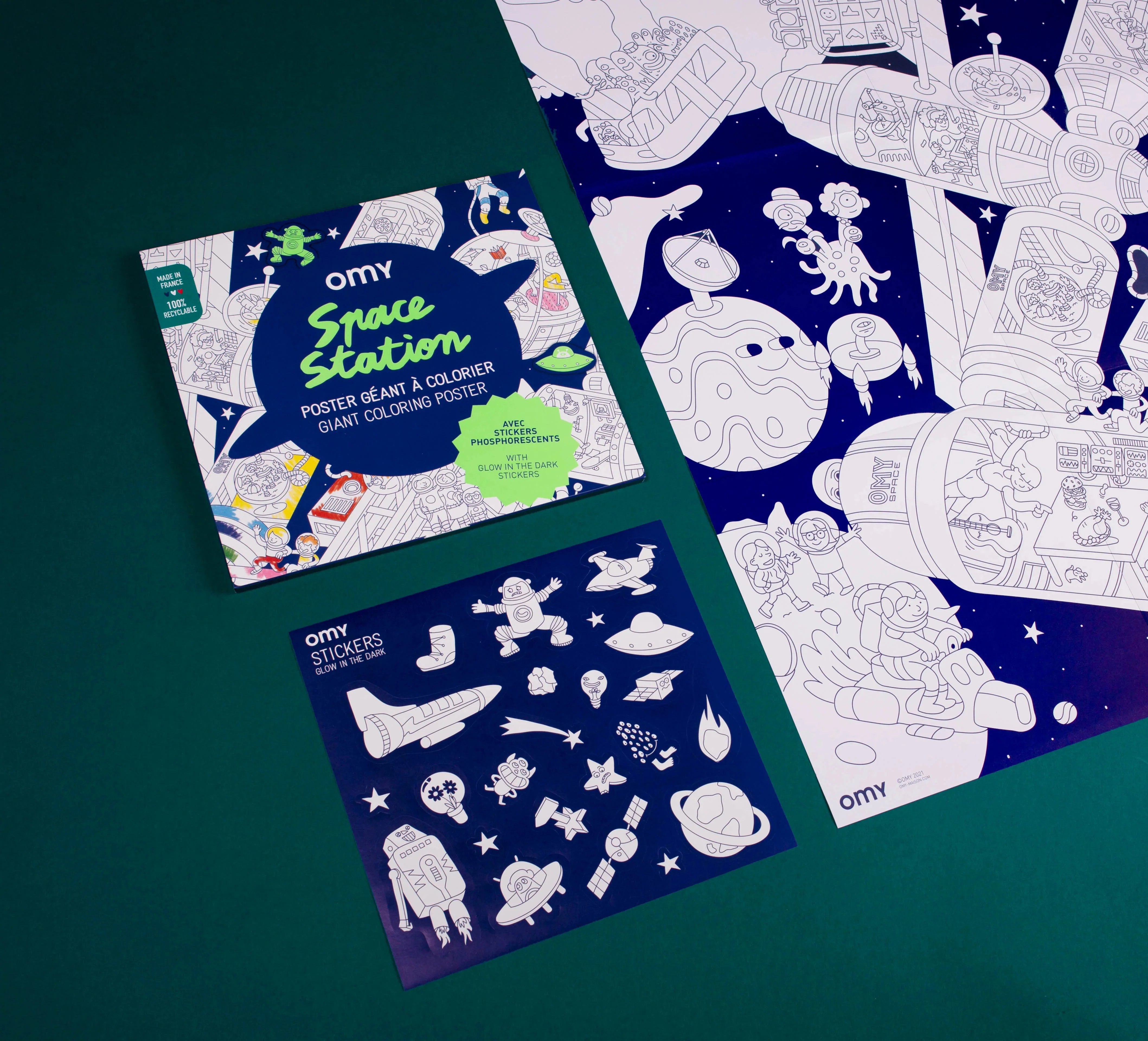 Giant Coloring Poster: Space Station - Image 5