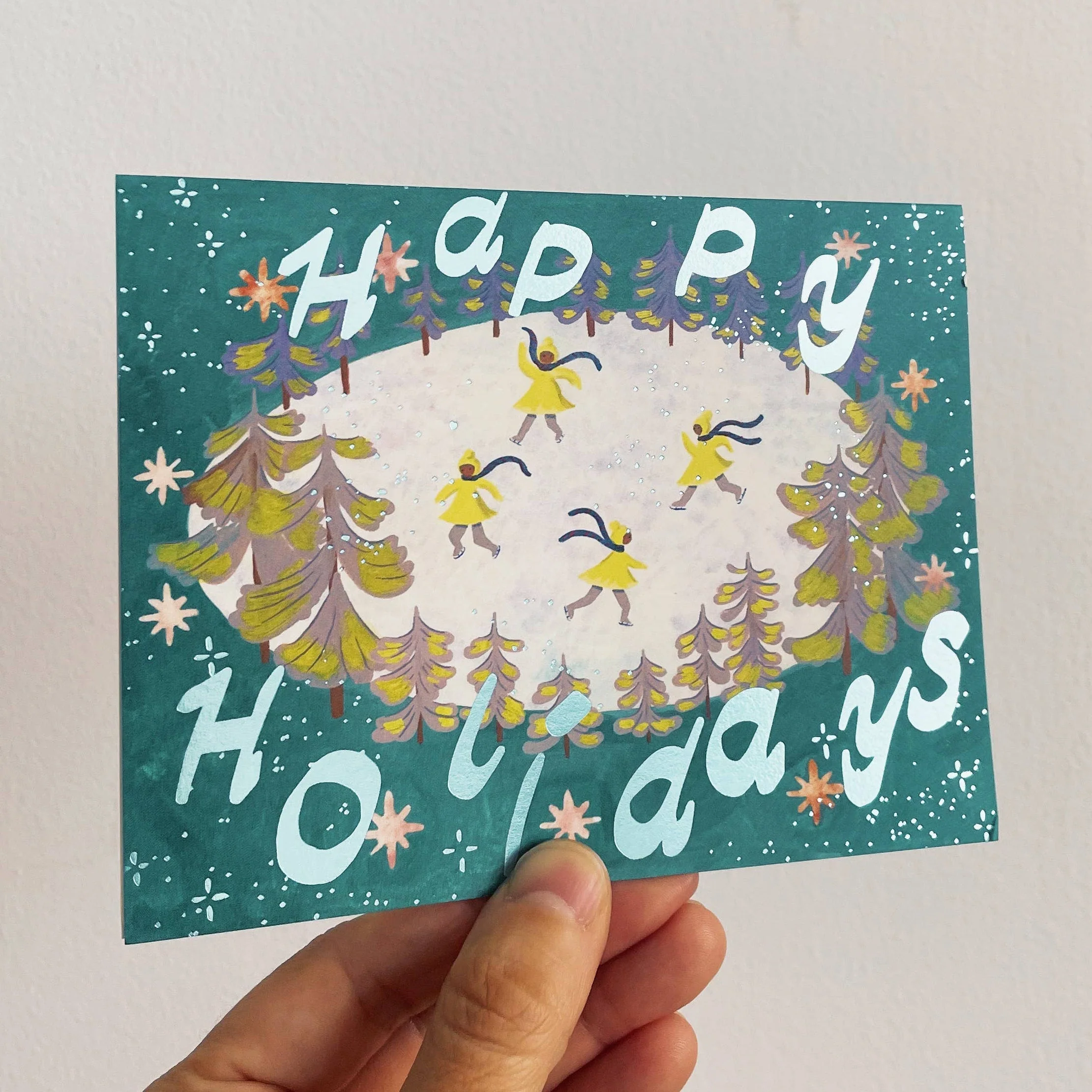 Sparkly Ice Skating Boxed Cards - Image 2